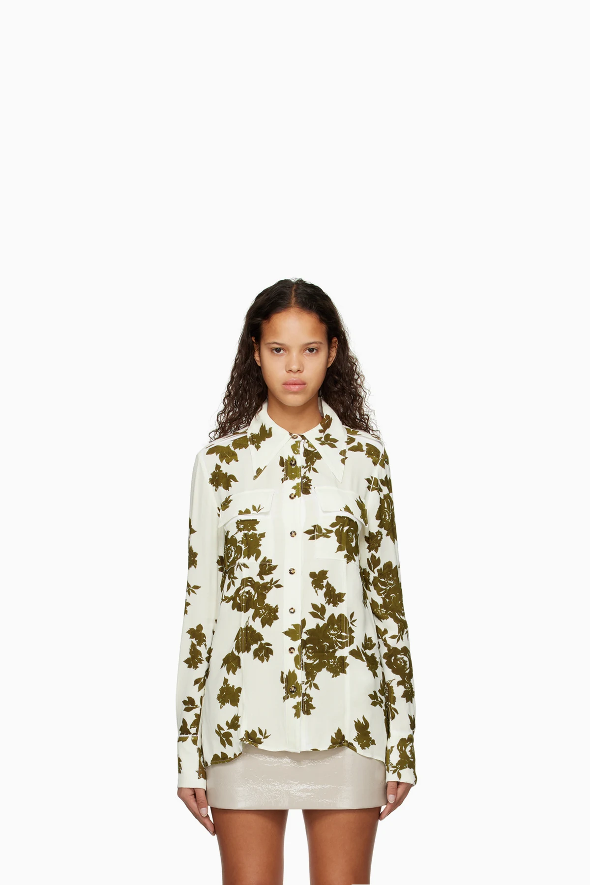 Off-White Floral Shirt