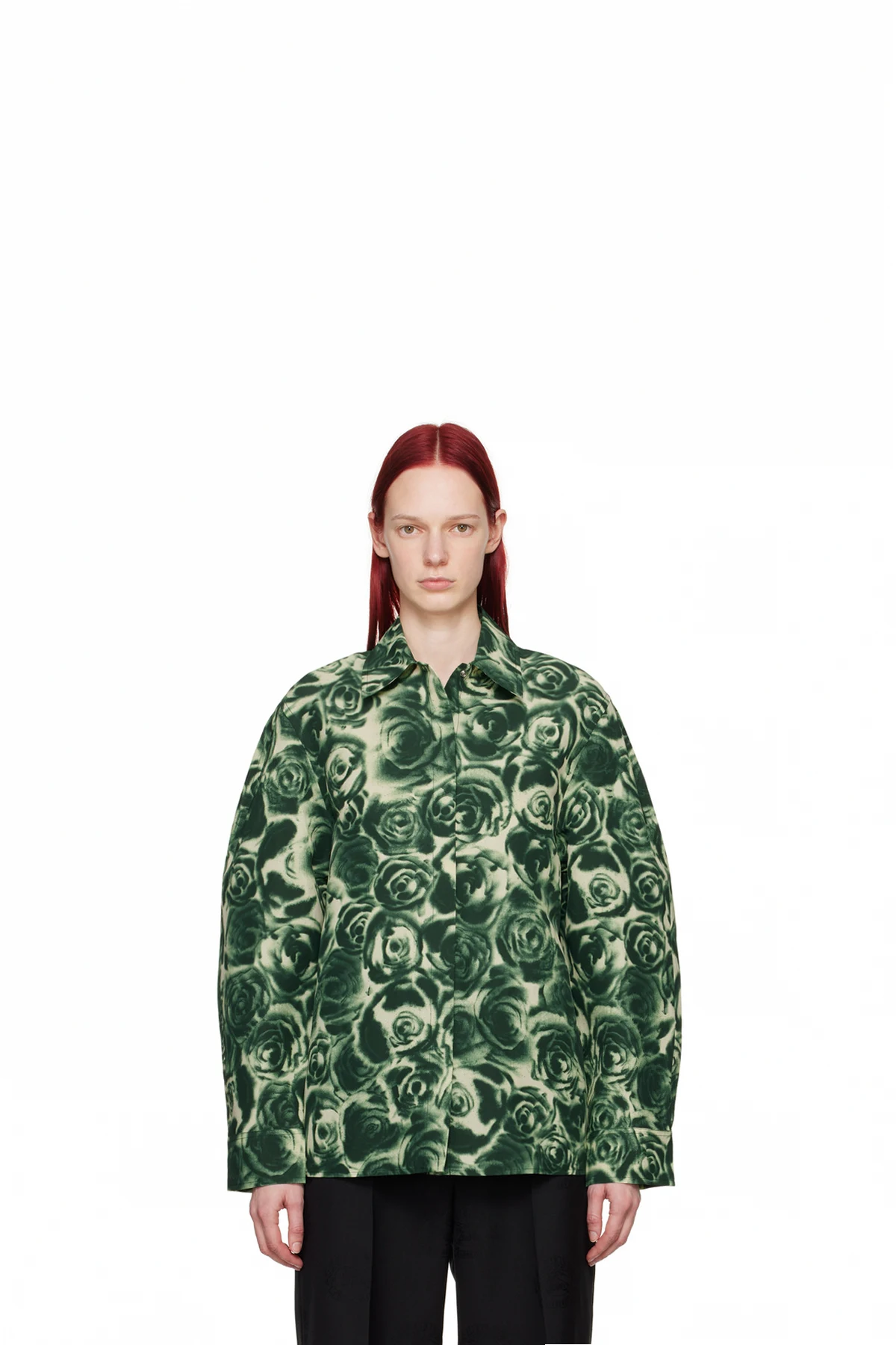 Green Printed Shirt