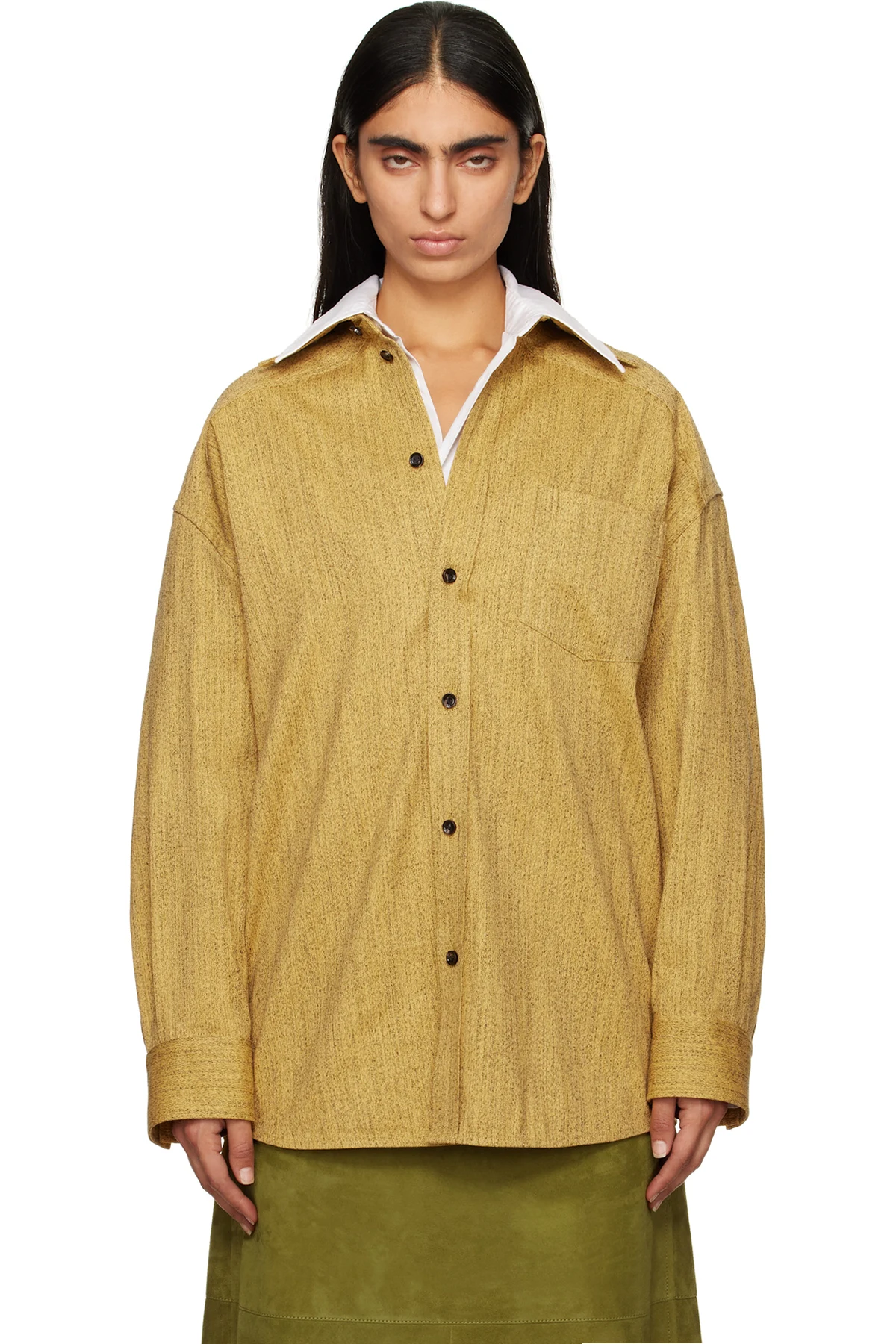Yellow Light Cotton Frise Shirt