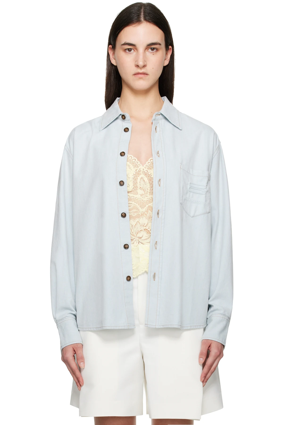 Blue Oversized Denim Shirt