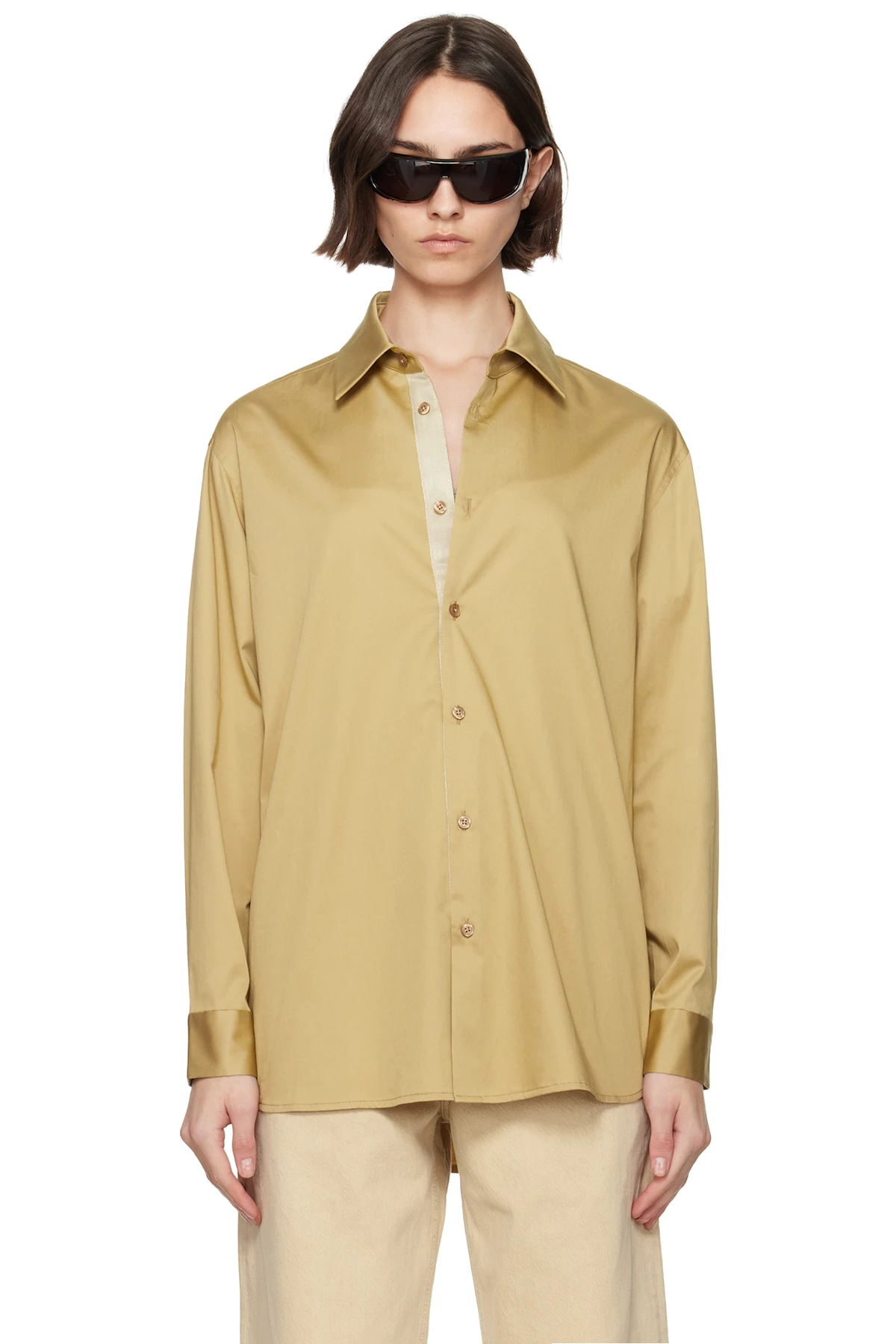 Khaki Signature Button Down Shirt