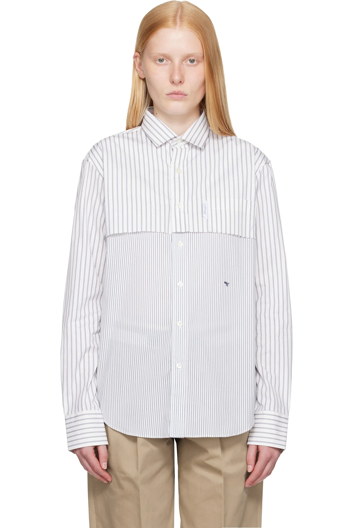 White Long Sleeve Layered Shirt
