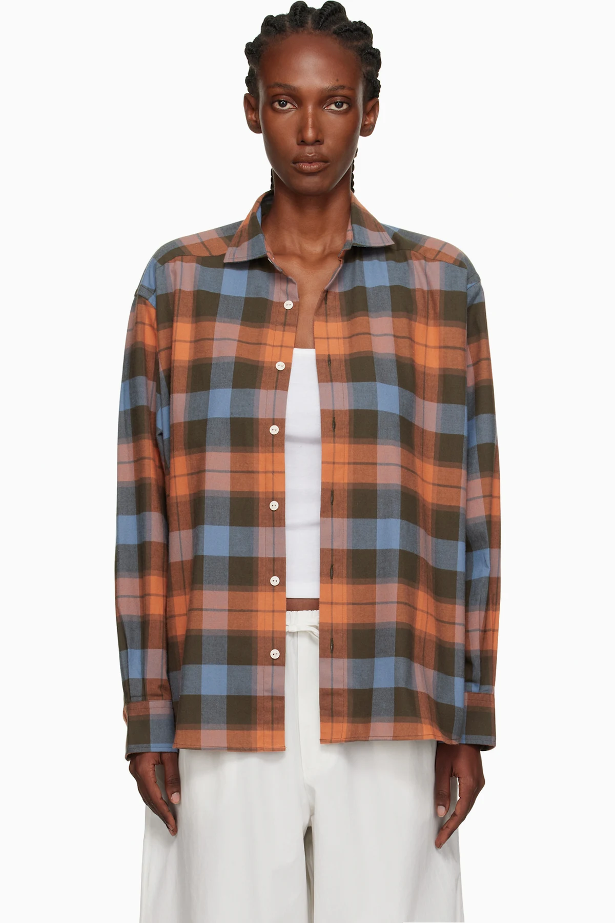 Orange & Blue Claude Shirt