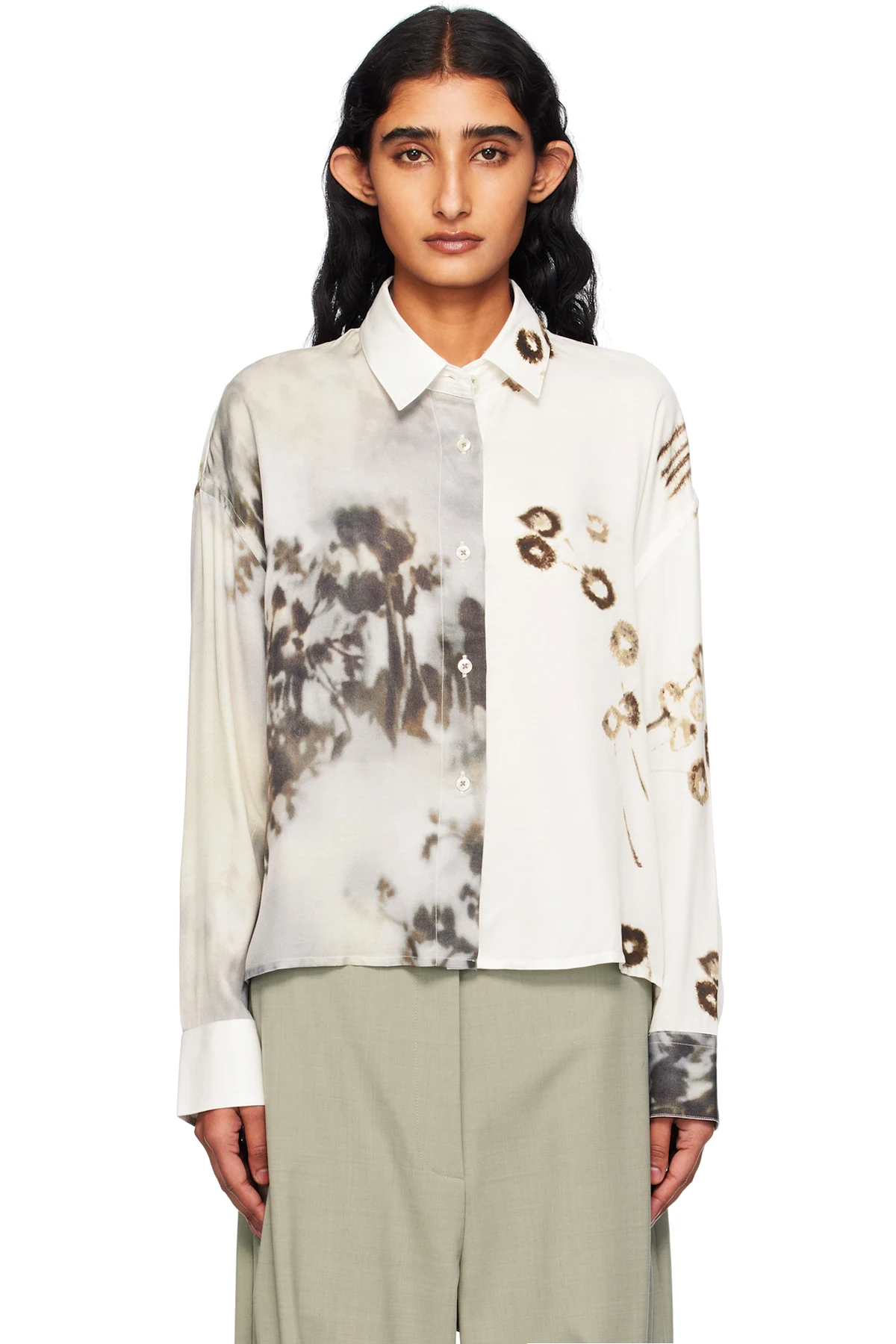 White Printed Classic Shirt