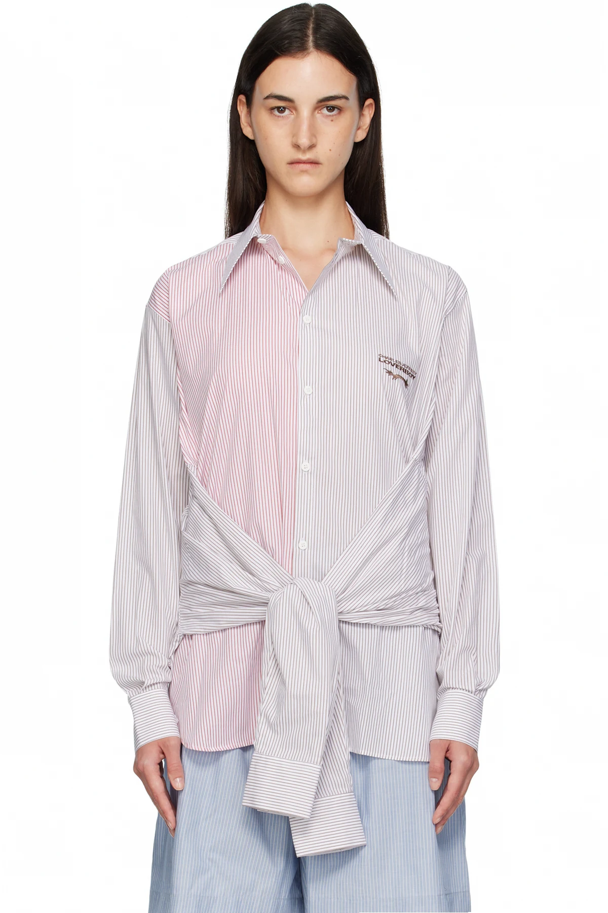 Red & Khaki Hug Shirt