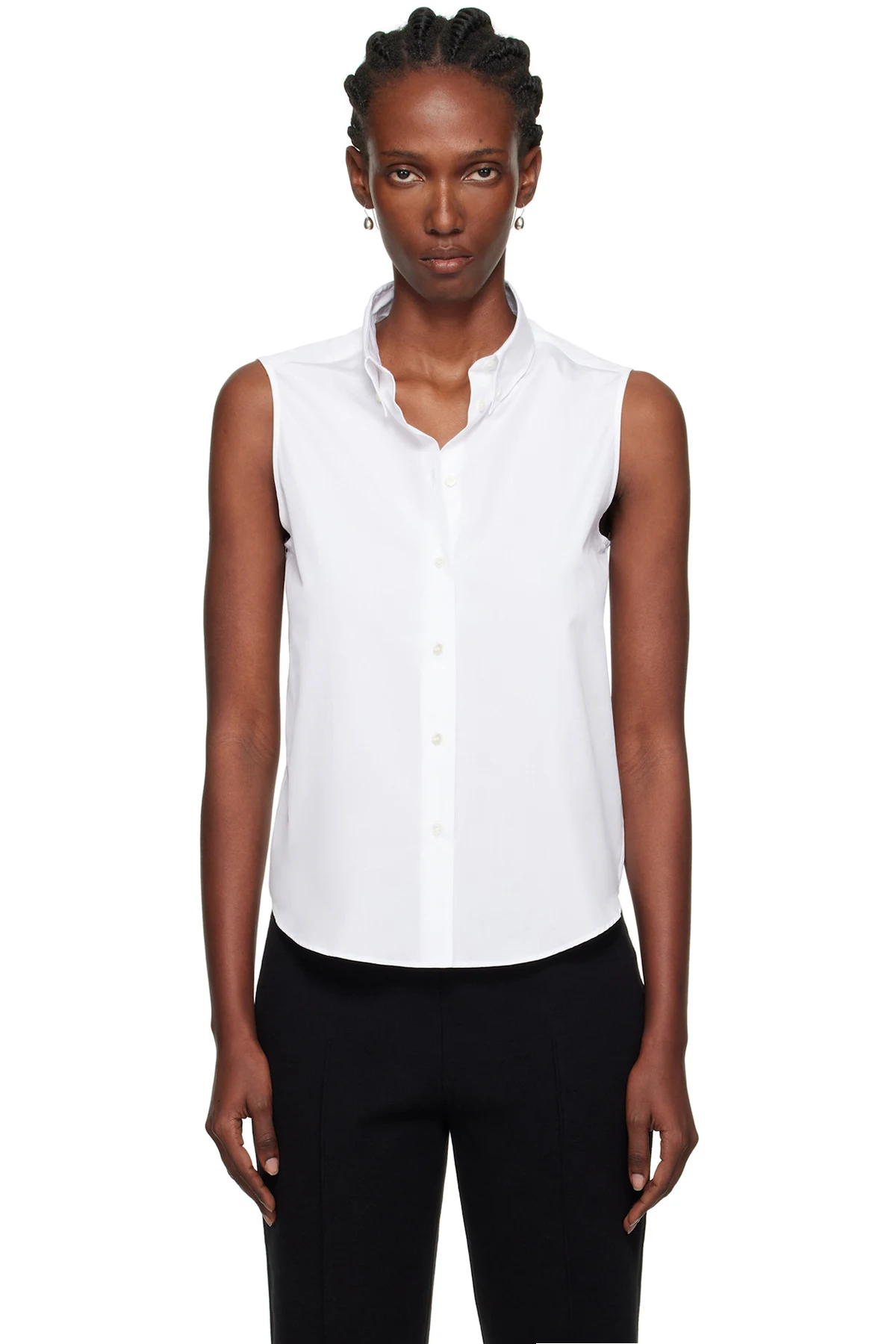White Casta Sleeveless Shirt