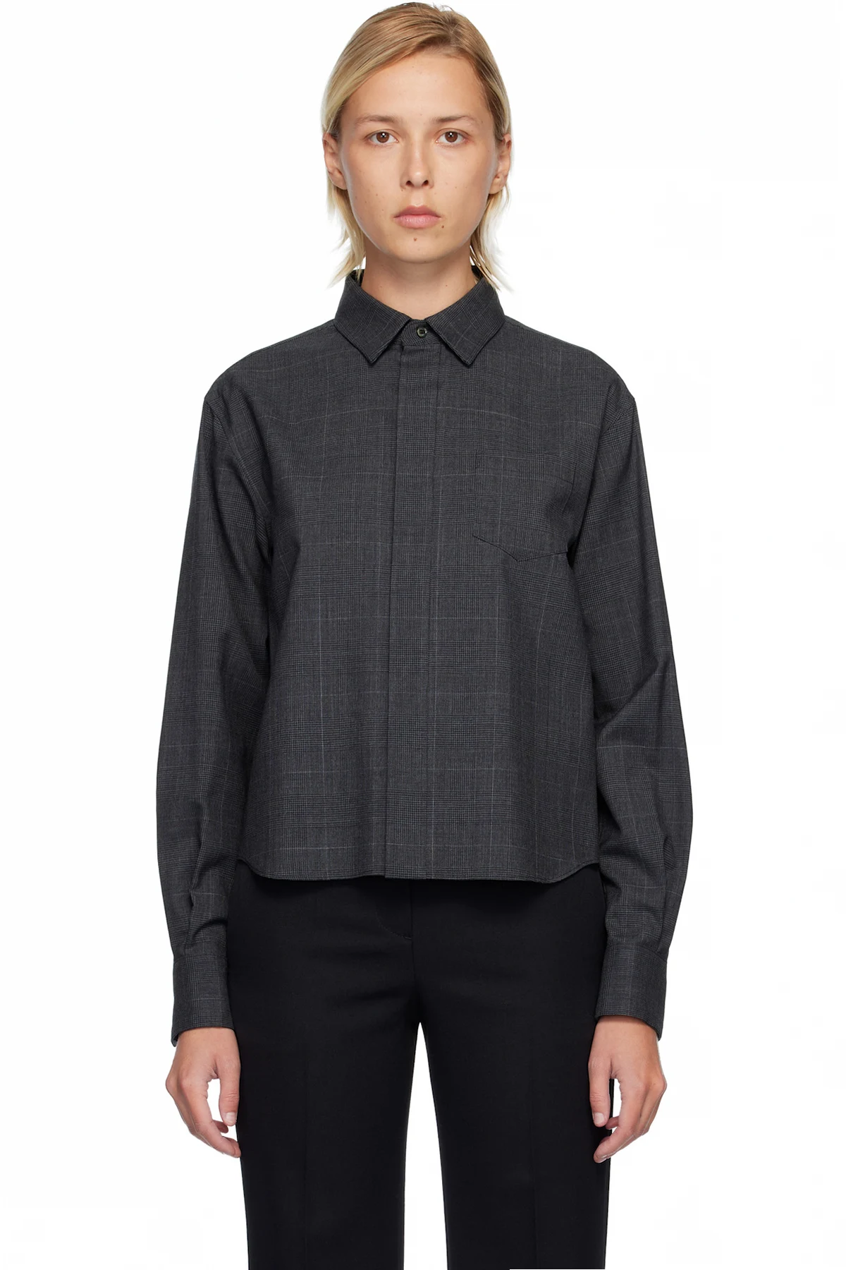Gray Glen Check Shirt