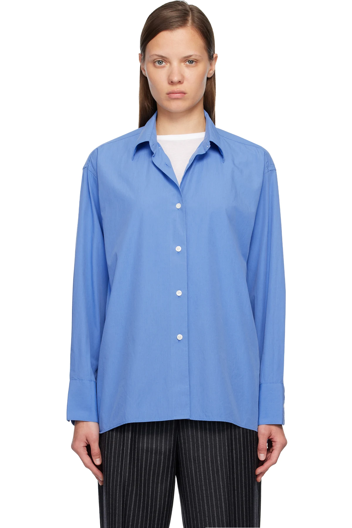 Blue Irregular Shirt