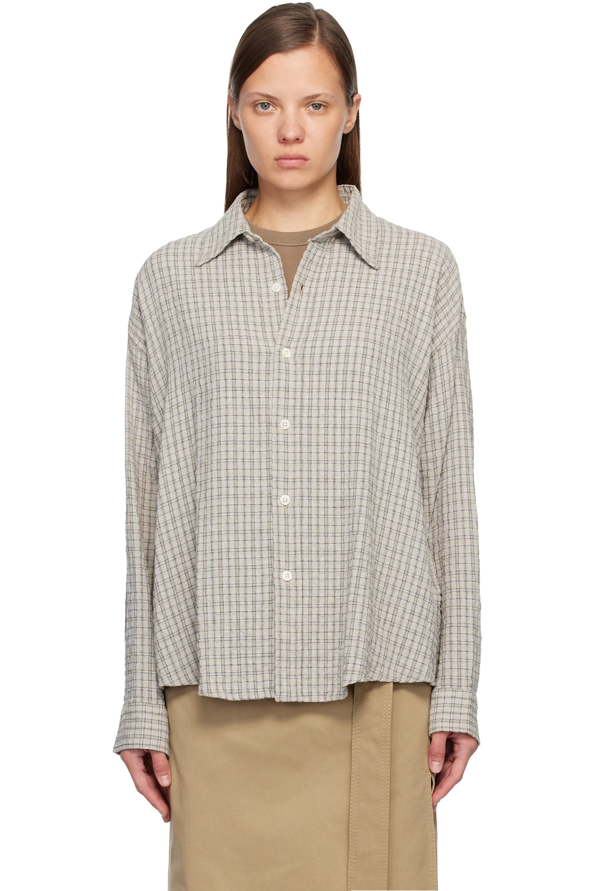 Gray Button Down Shirt