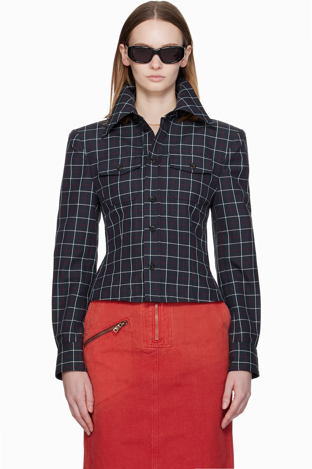 Navy Chavella L/S Shirt