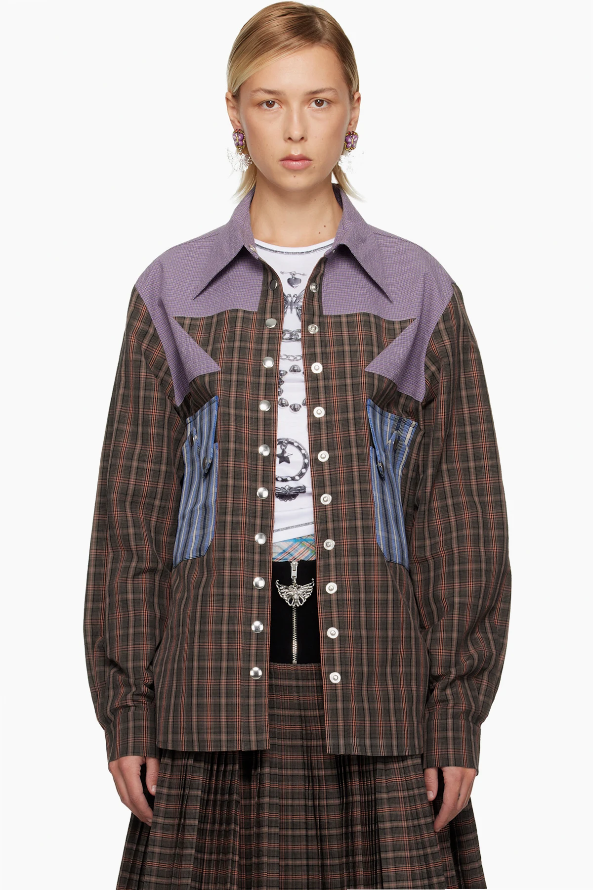 Brown & Purple Vega Shirt