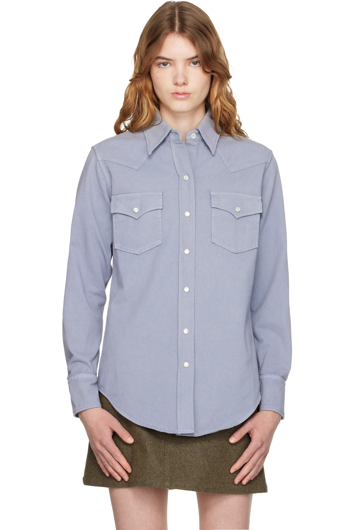 Blue Western Shirt