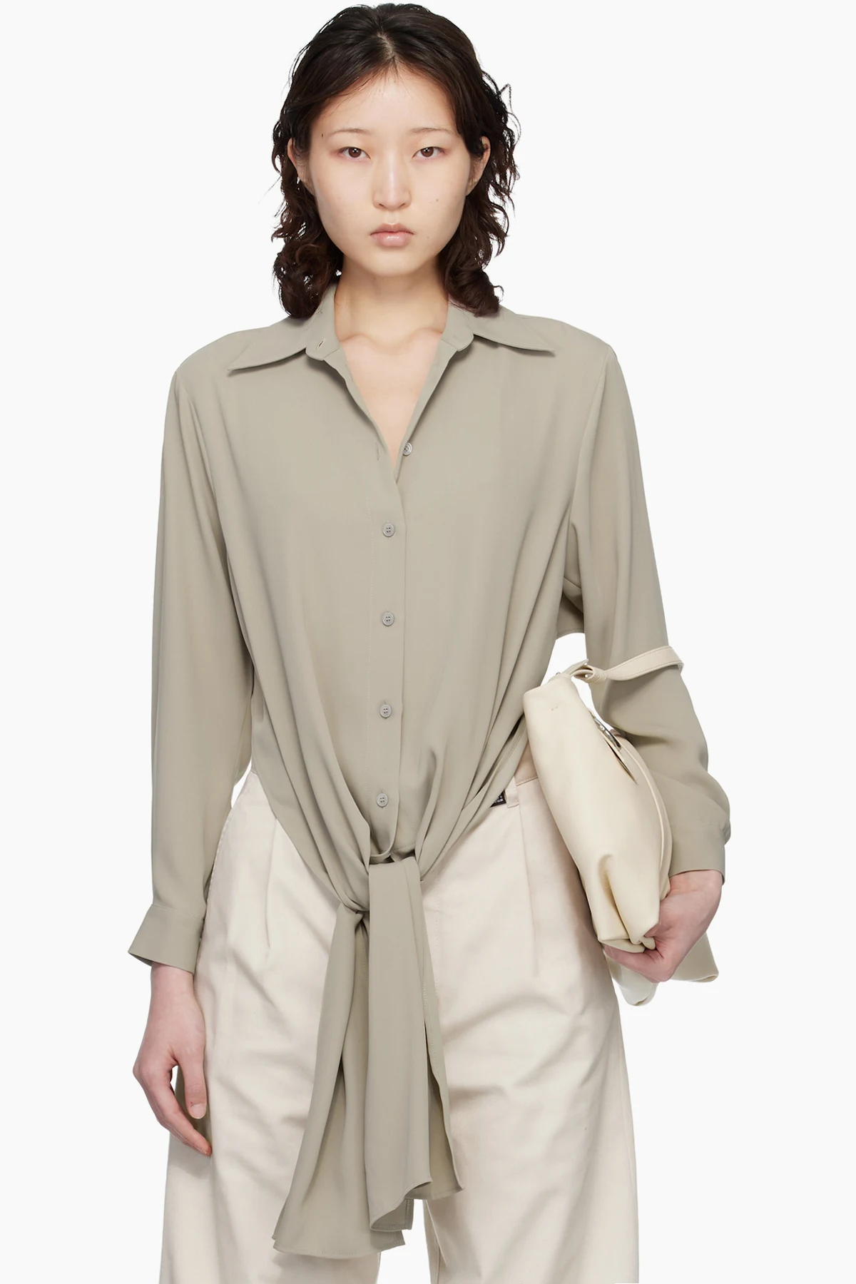 Taupe Dual-Wear Shirt