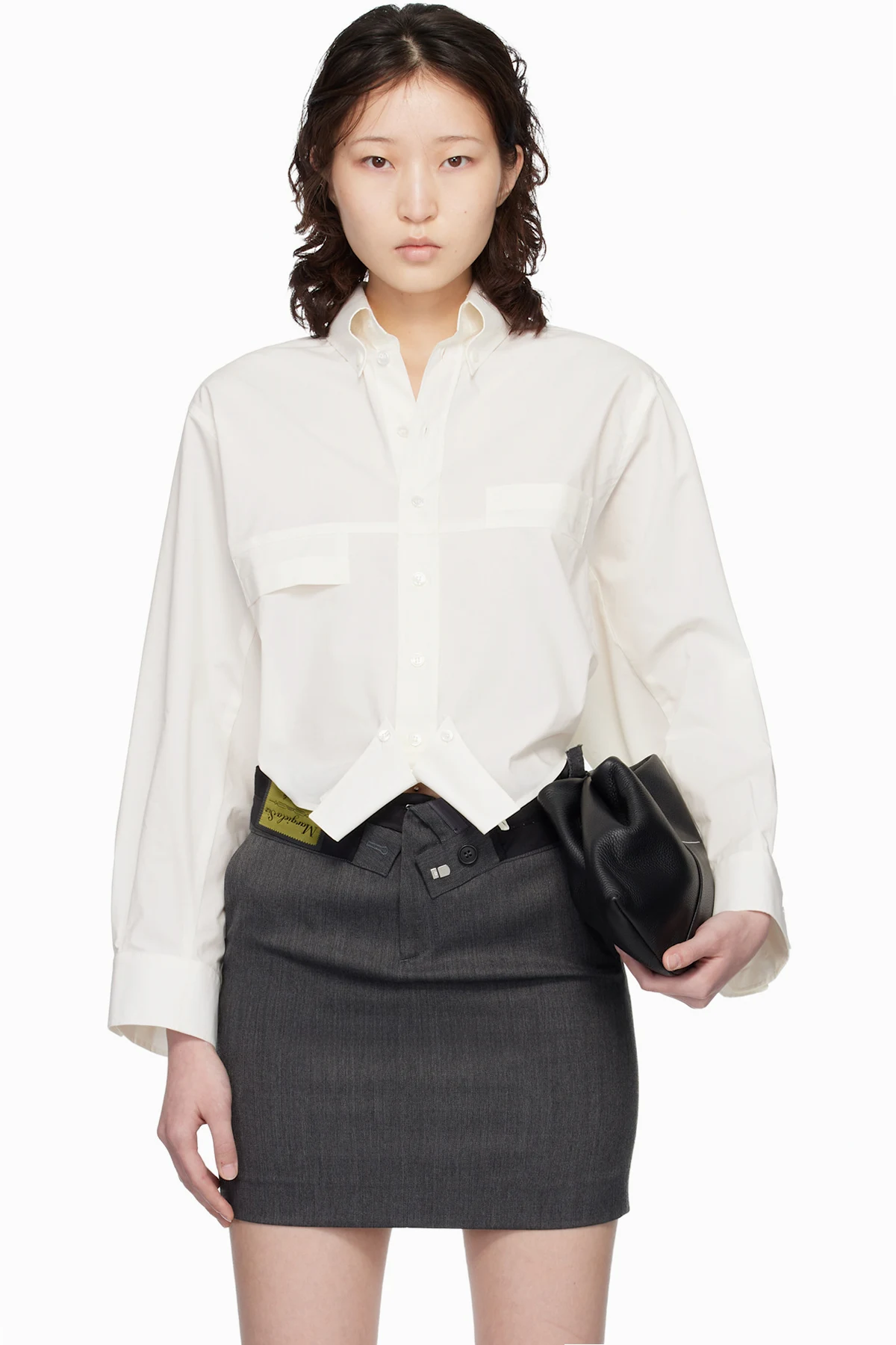 Off-White Mirrored Cotton Poplin Shirt