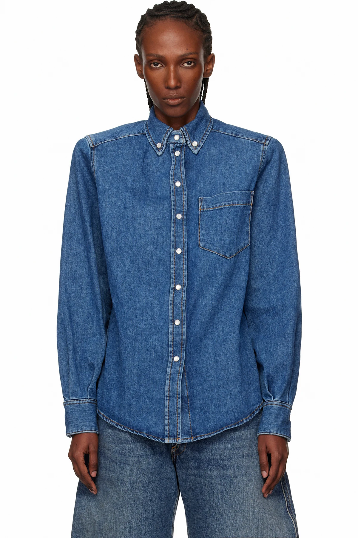 Blue Denim Power Shirt