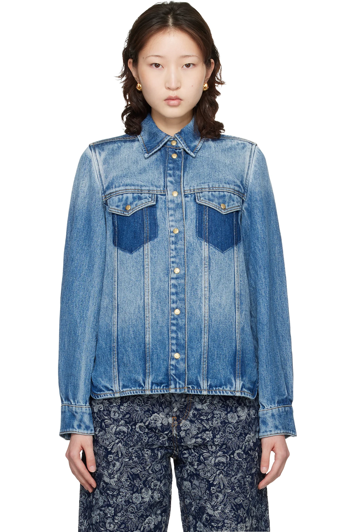 Blue Light Weight Denim Shirt