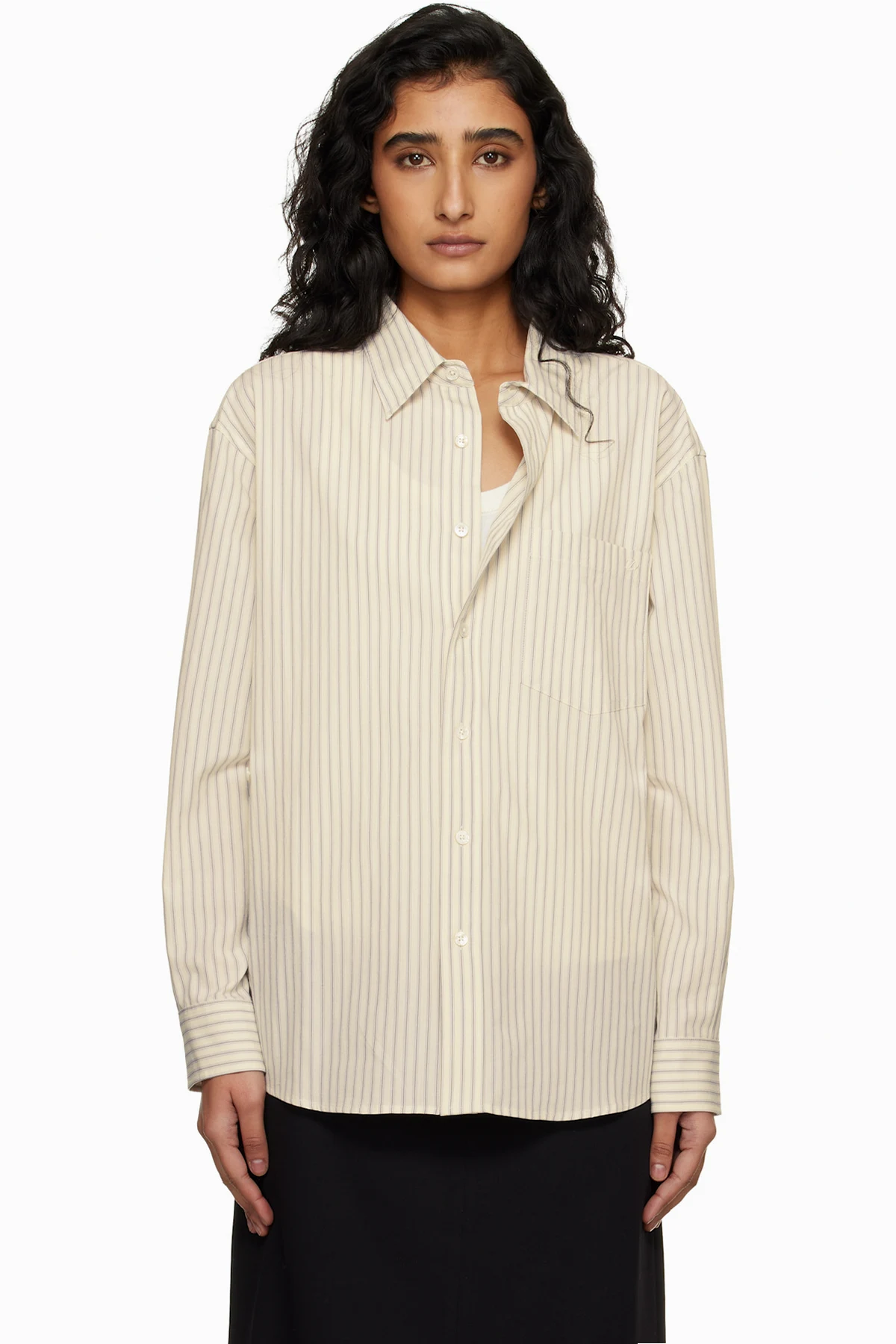 Off-White 2-Way Oversized Striped Shirt