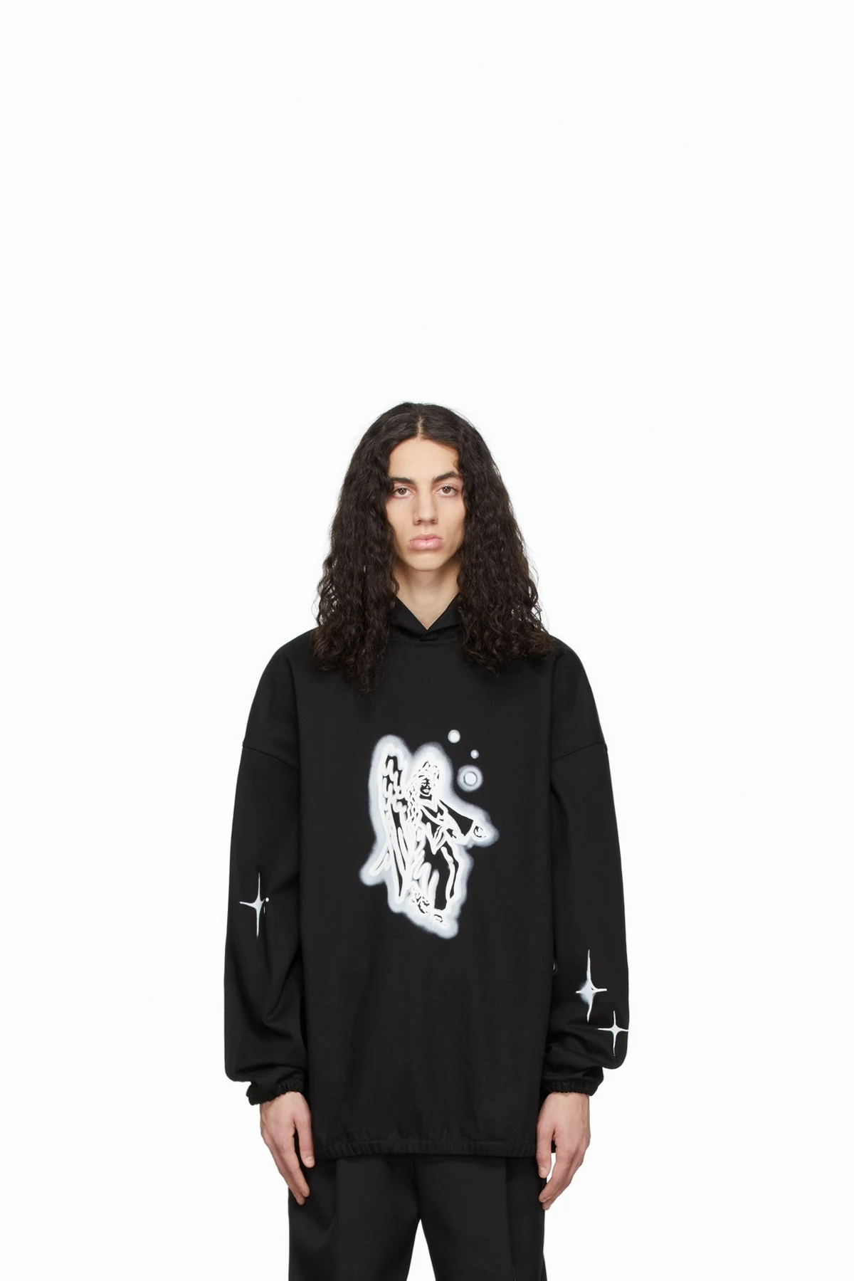 Black Denim Hoodie