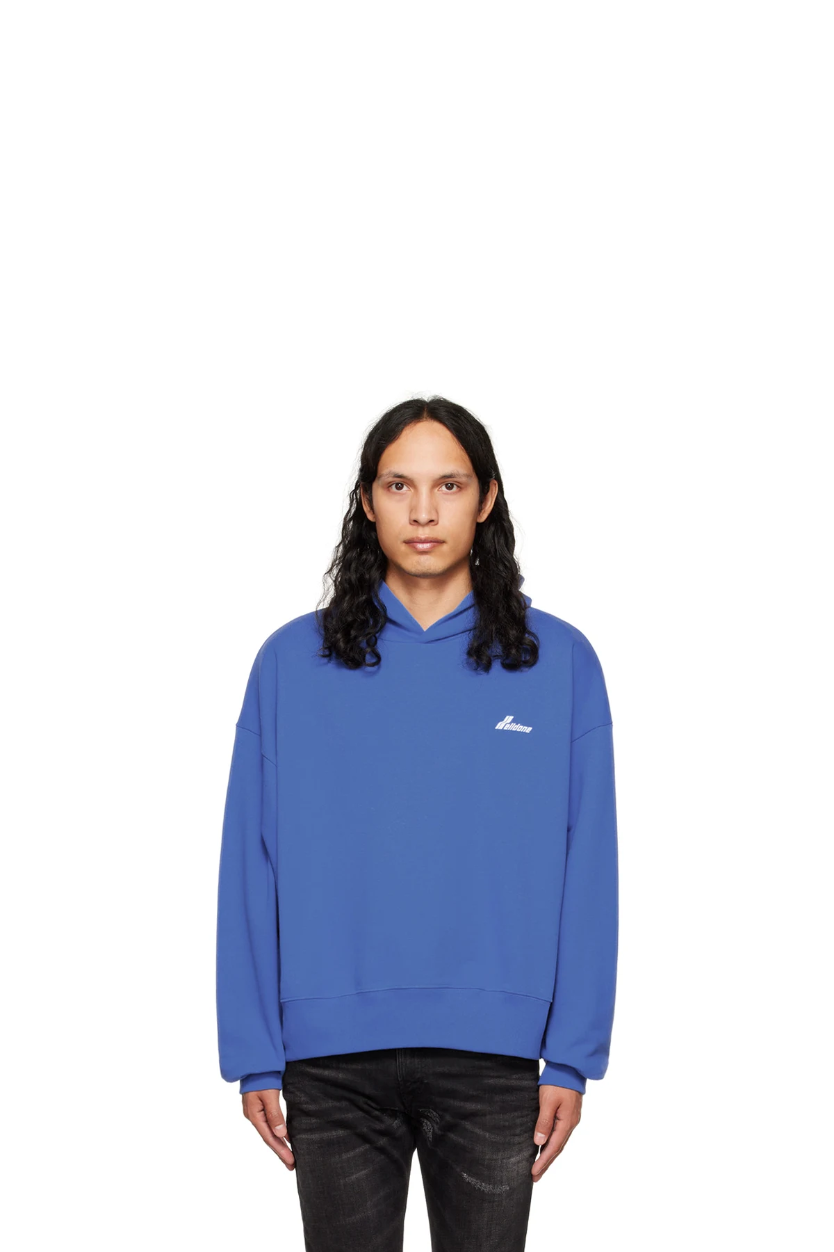 Blue Lettering Symbol Hoodie
