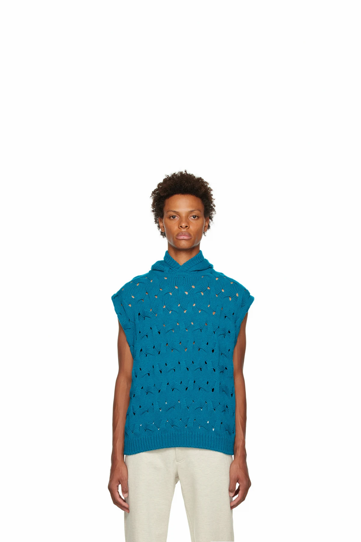 Blue Twisted Vest