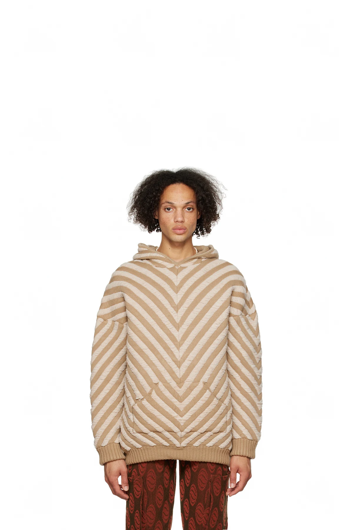 SSENSE Exclusive Beige Arrow Hoodie