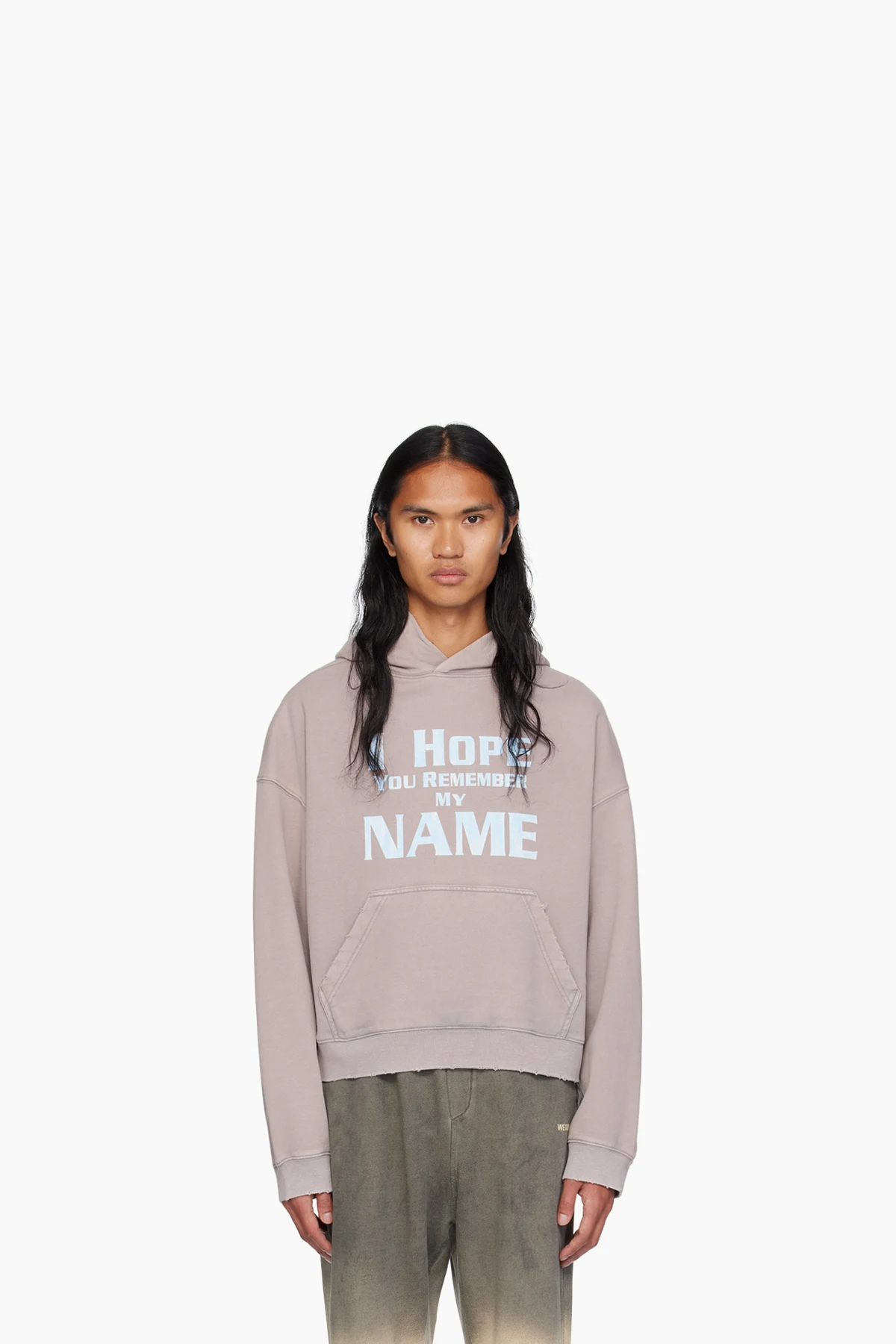 Taupe Lettering Hoodie