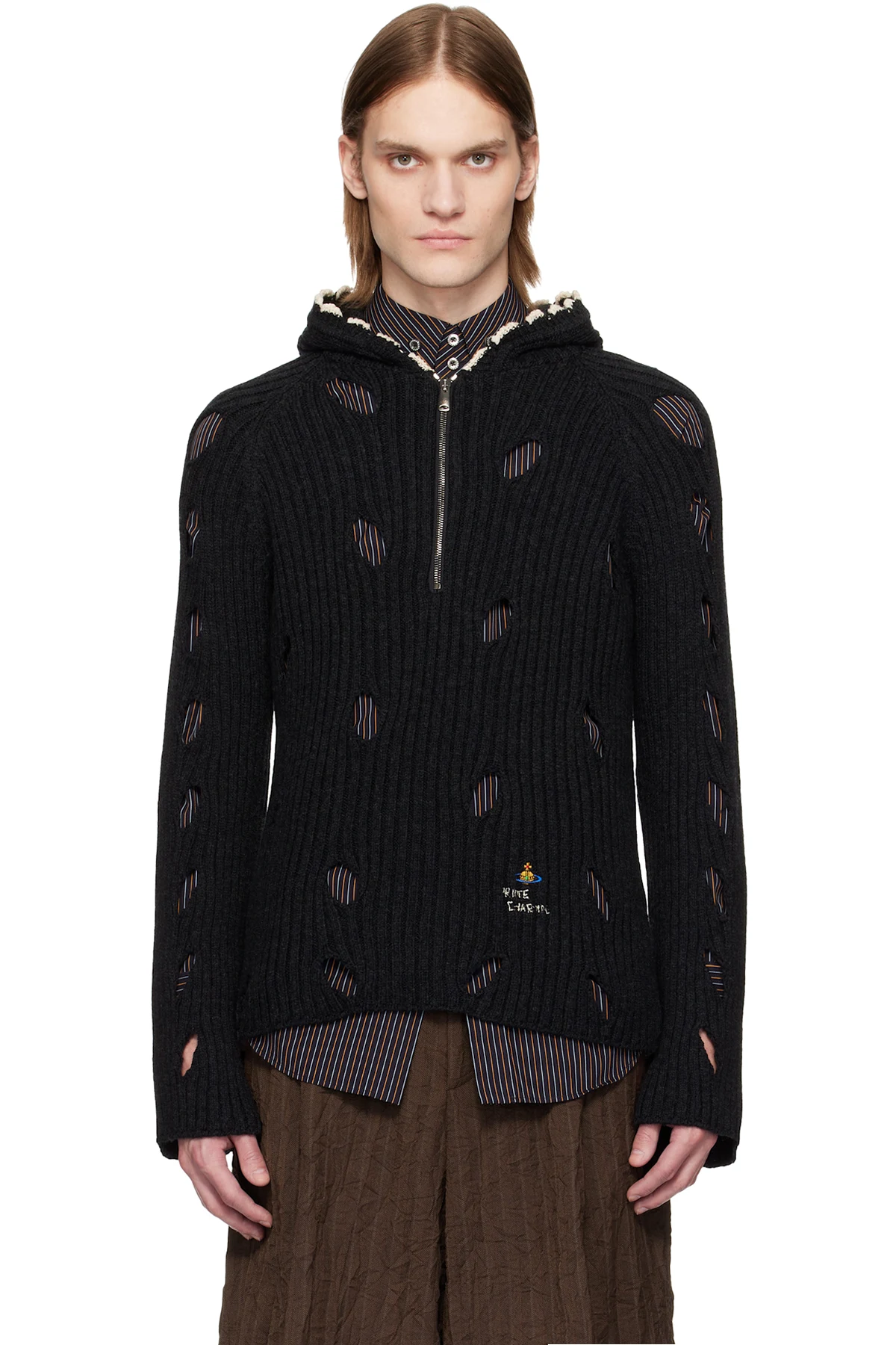Gray Slash Hoodie