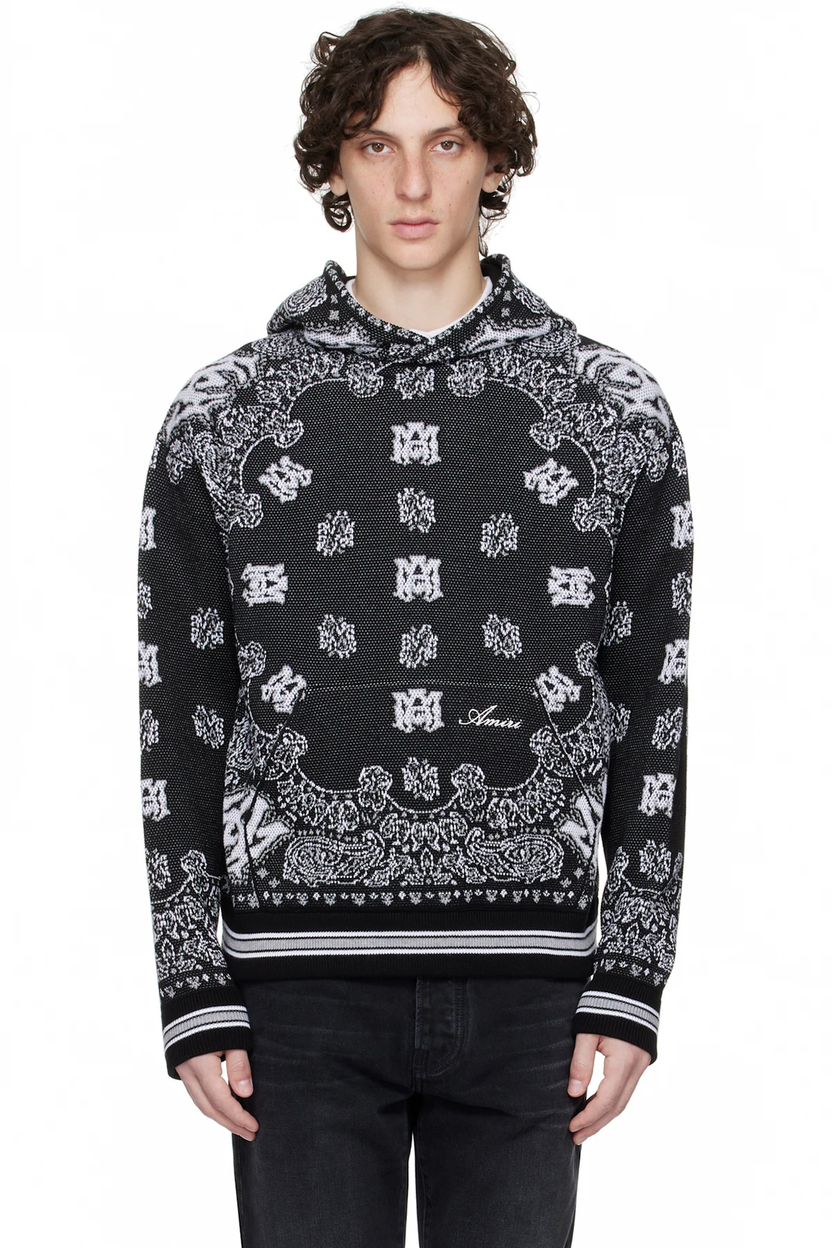 Black Bandana Hoodie
