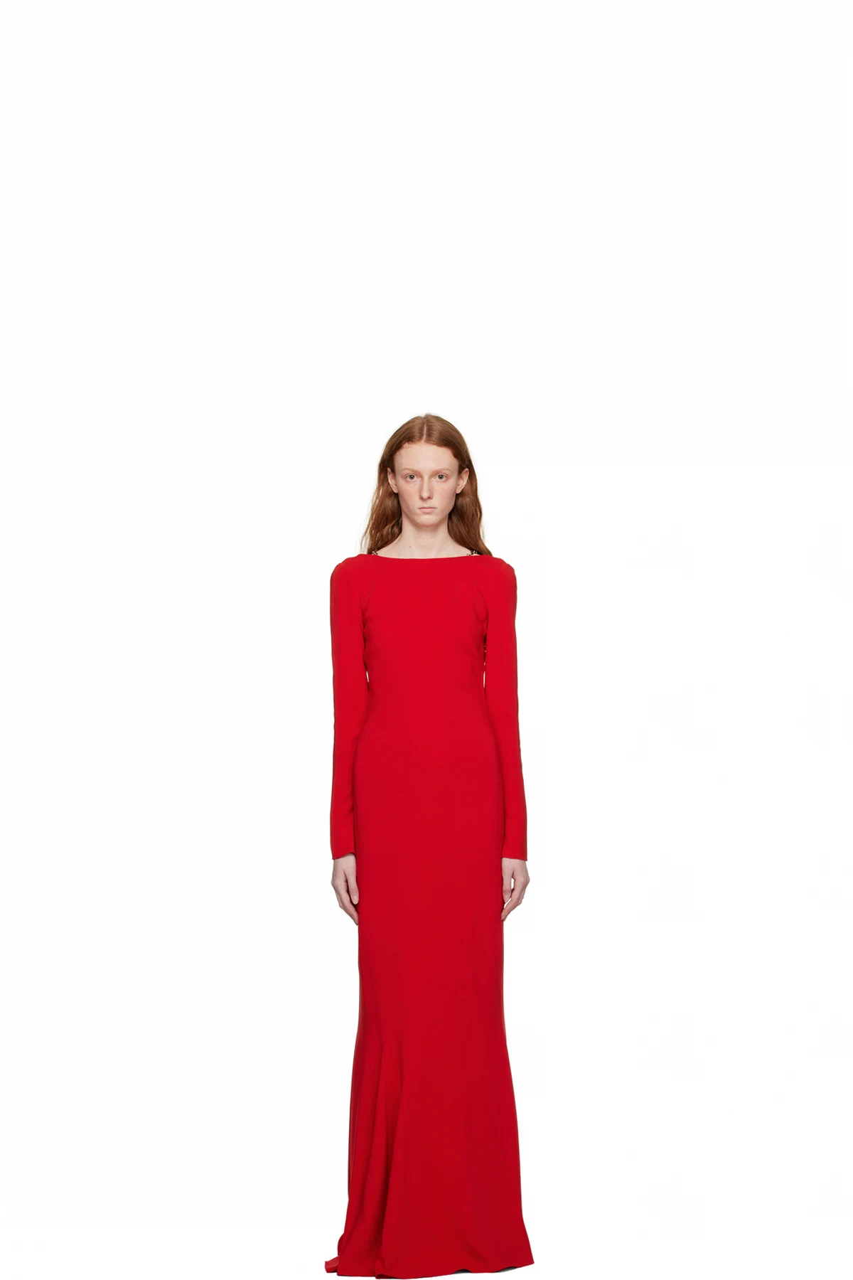 Red Chain Link Maxi Dress