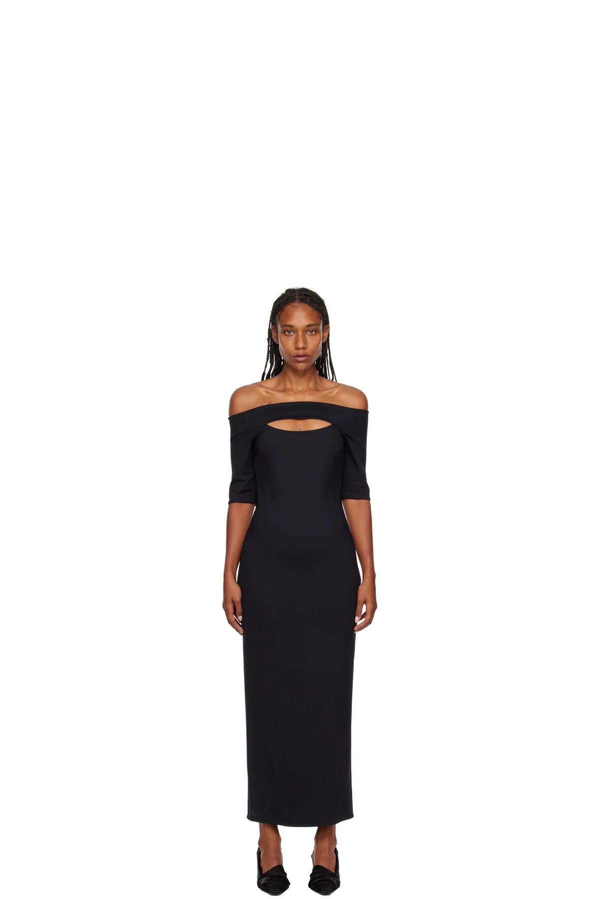 Black Cutout Maxi Dress