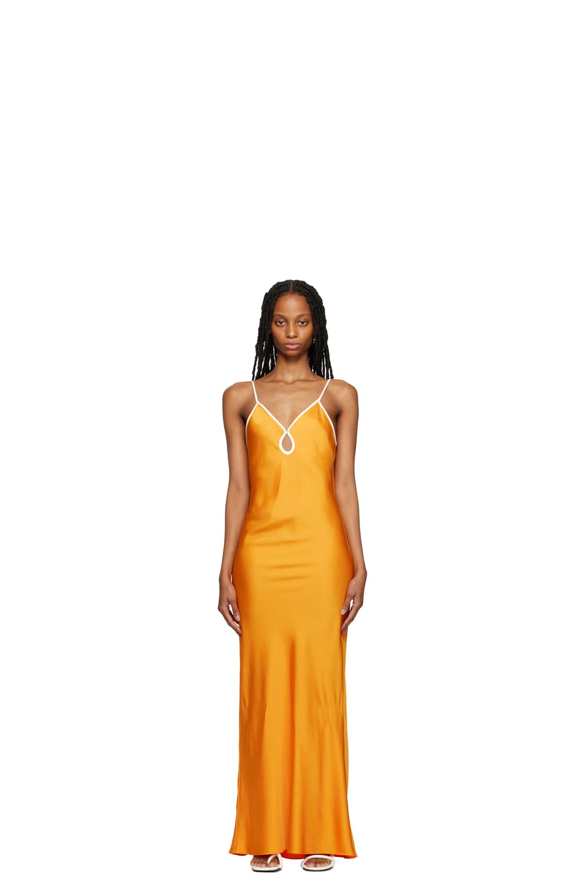 Yellow Keyhole Maxi Dress