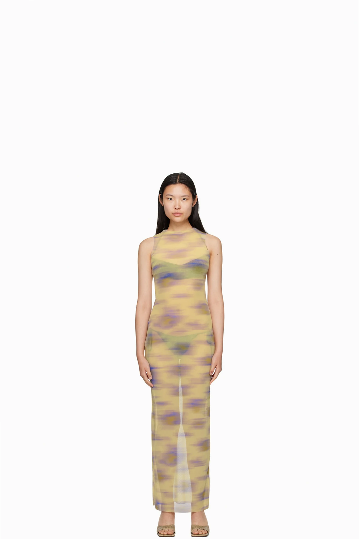 Green Saturno Maxi Dress
