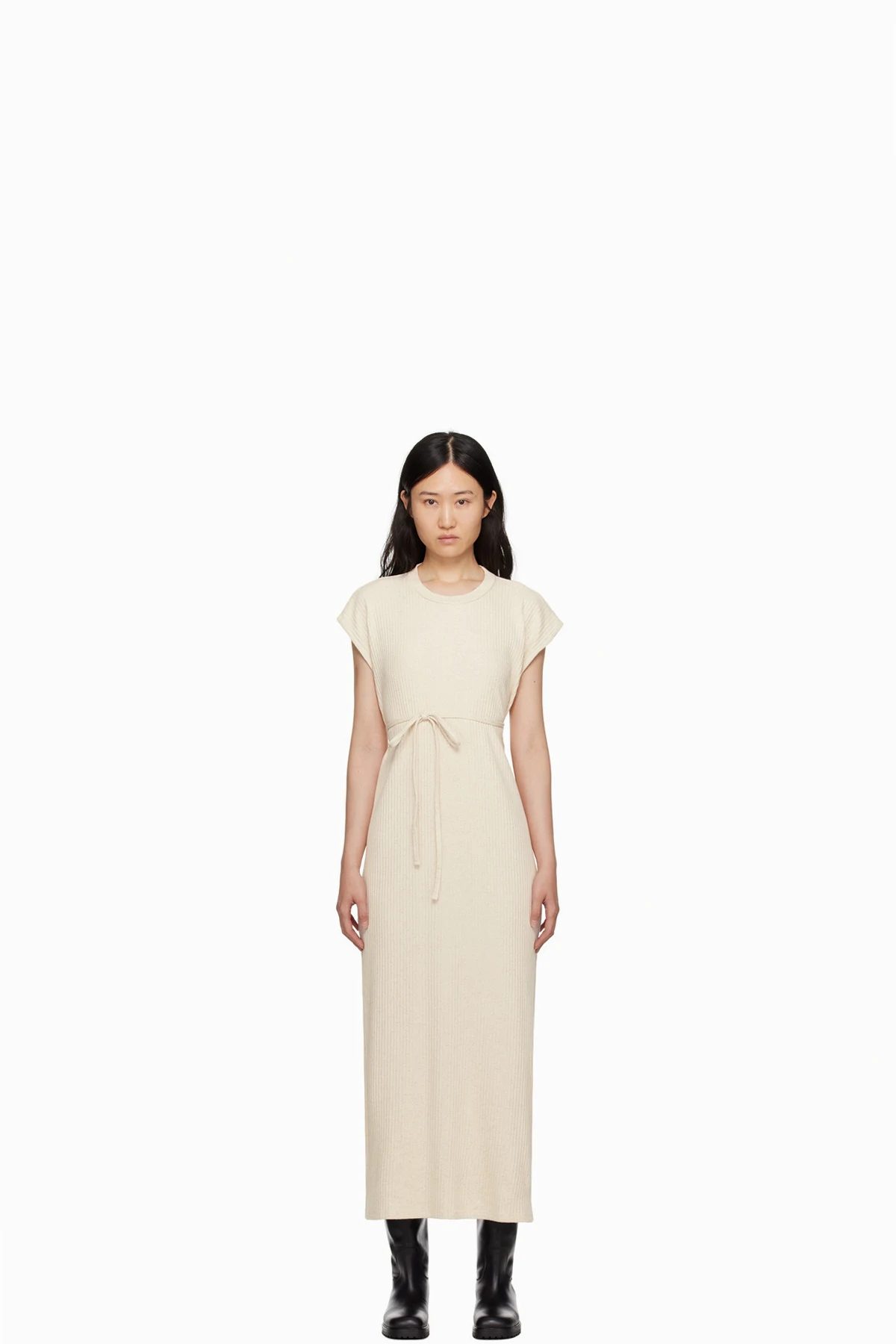 Beige Shaw Maxi Dress