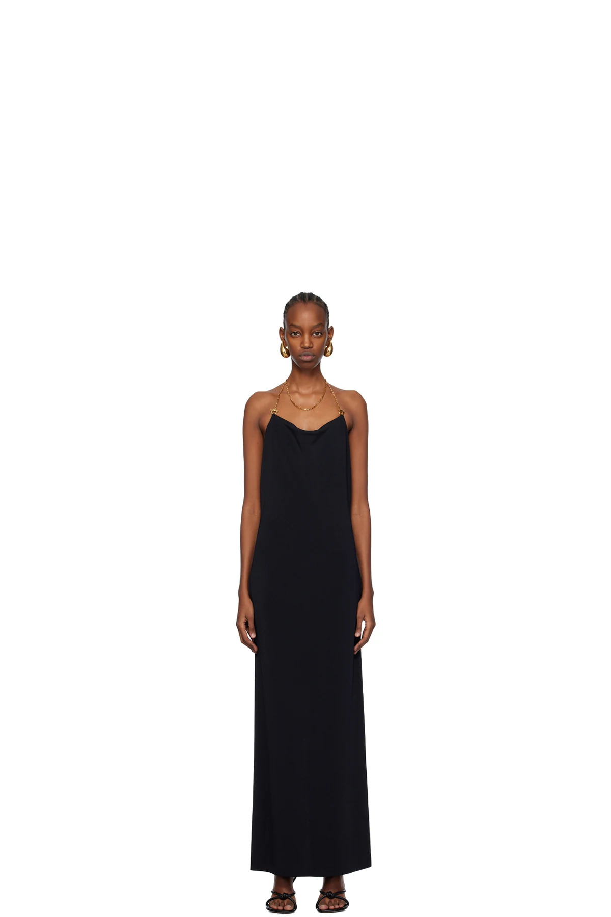 Black Chain Maxi Dress