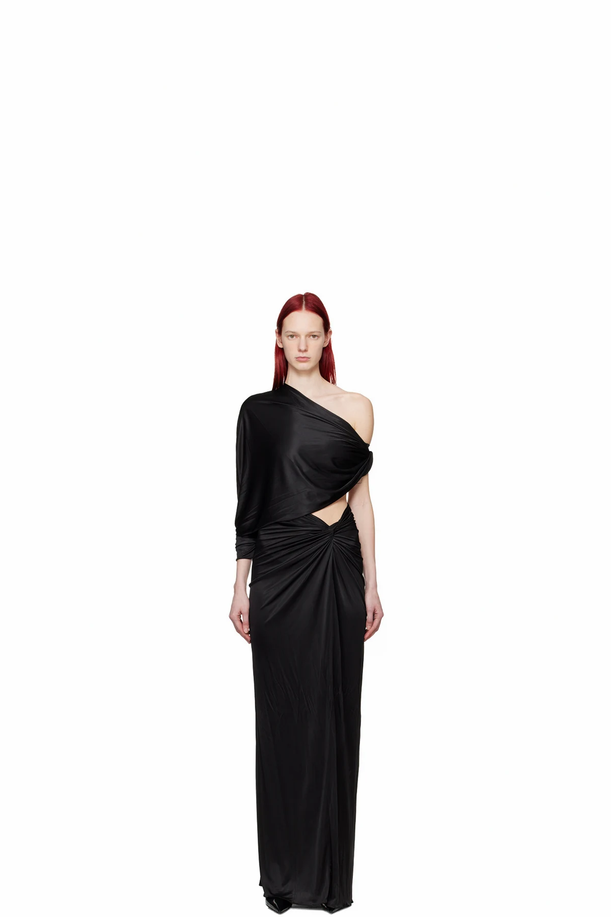 Black Knotted Maxi Dress