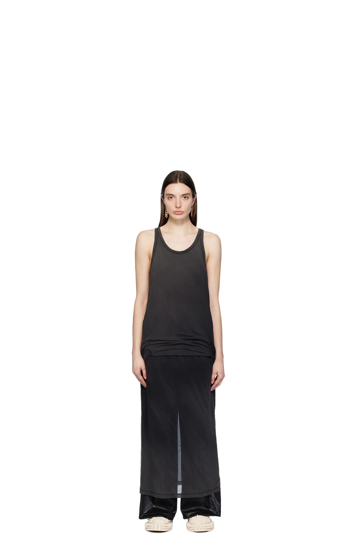 Black Layered Maxi Dress