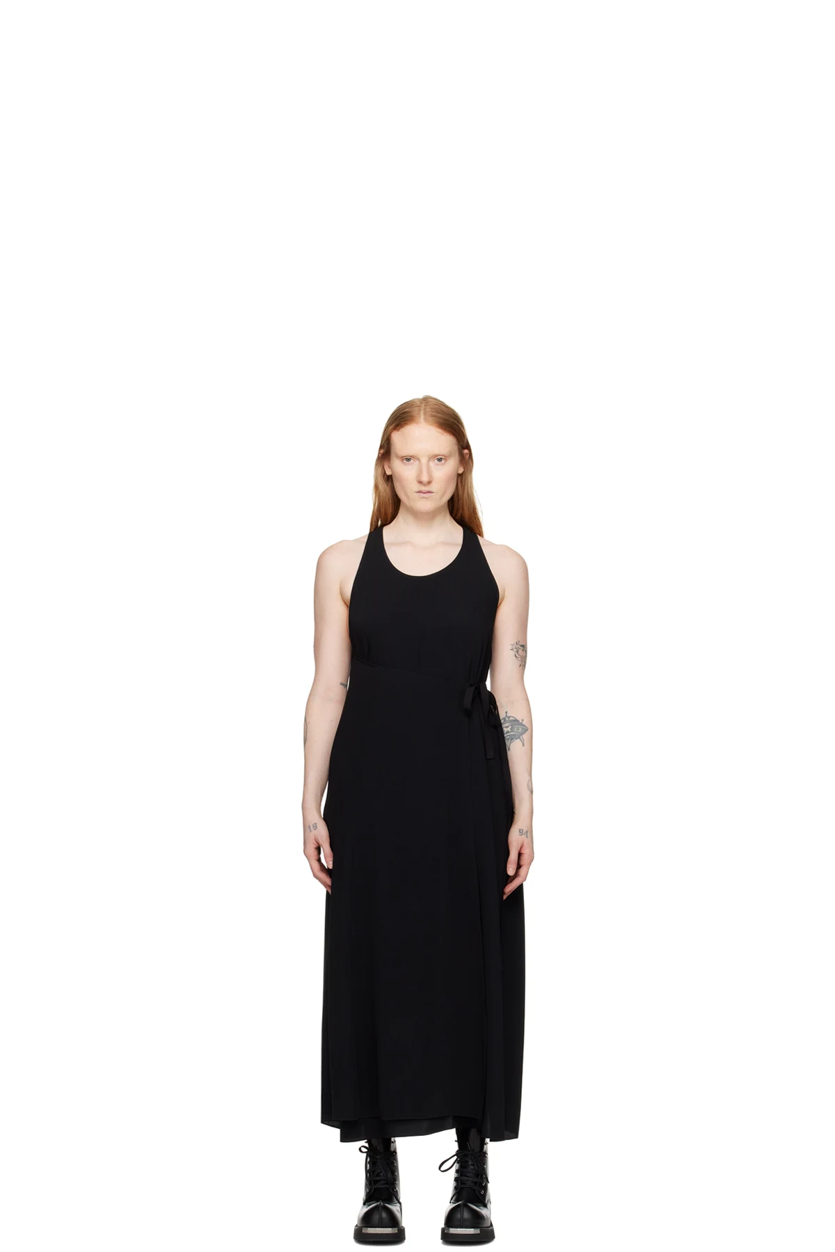 Black Wrap Maxi Dress