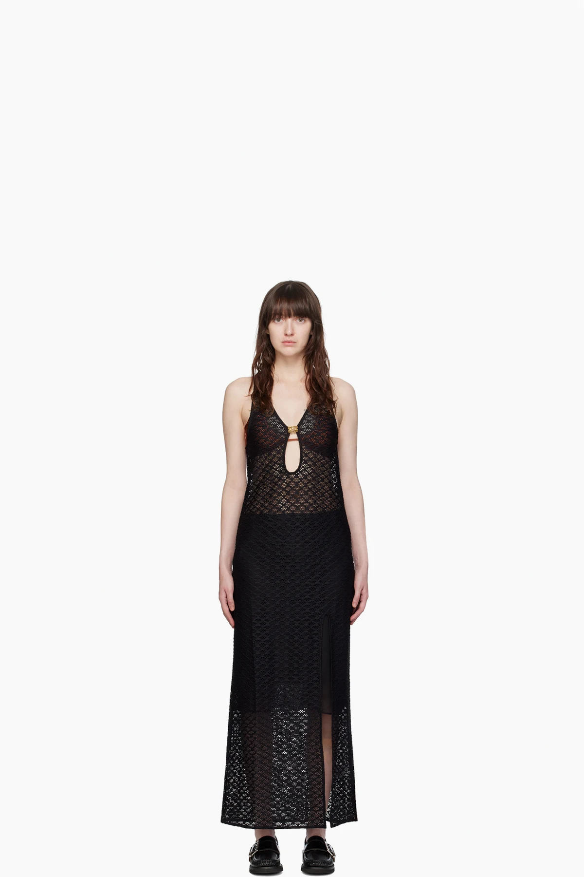 Black Hardware Maxi Dress
