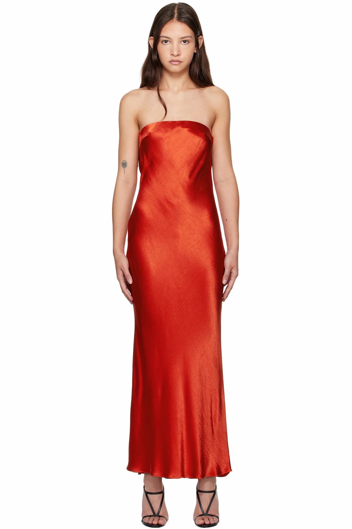 Red Moon Dance Strapless Maxi Dress