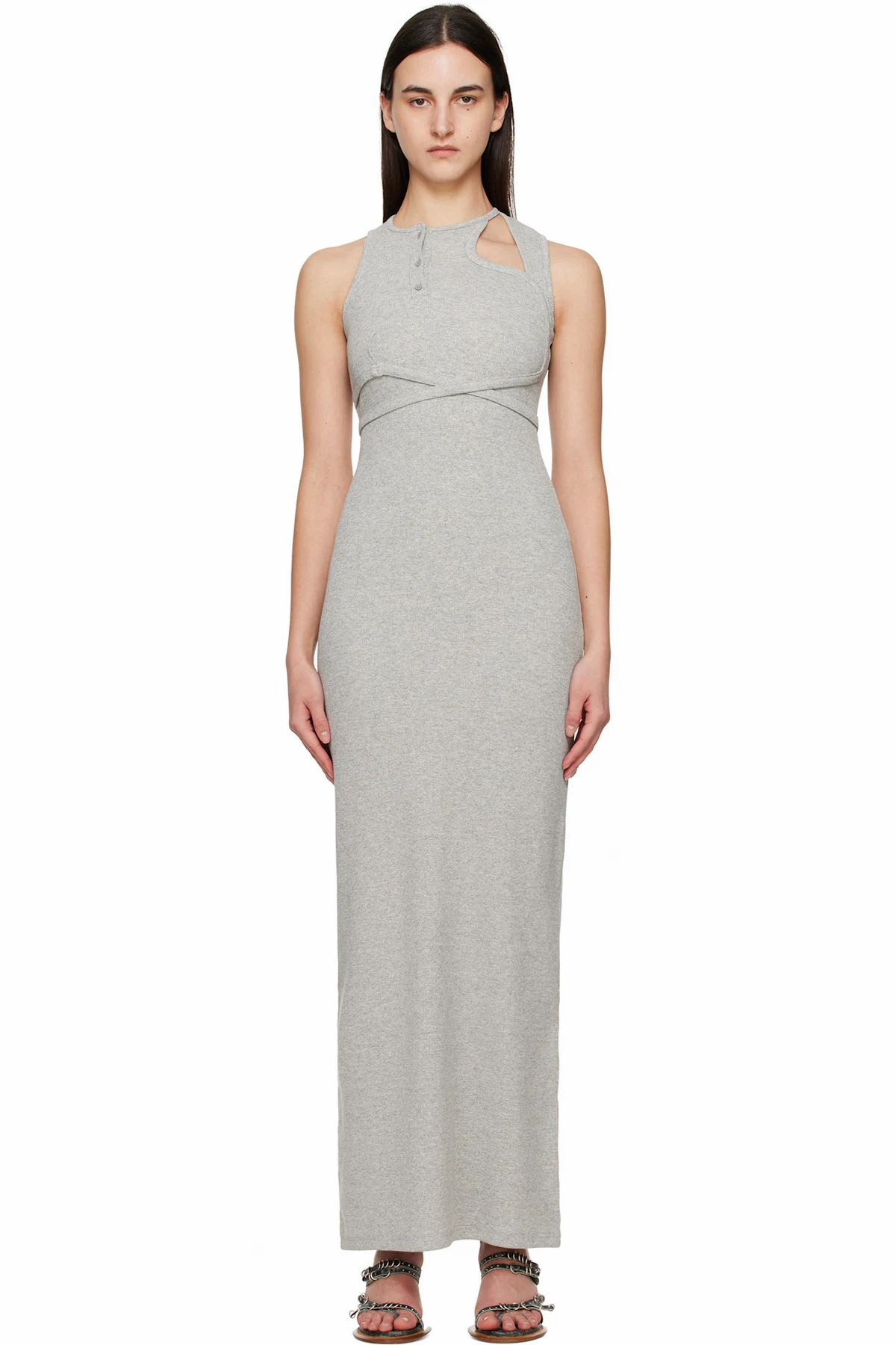 Gray Tank Maxi Dress