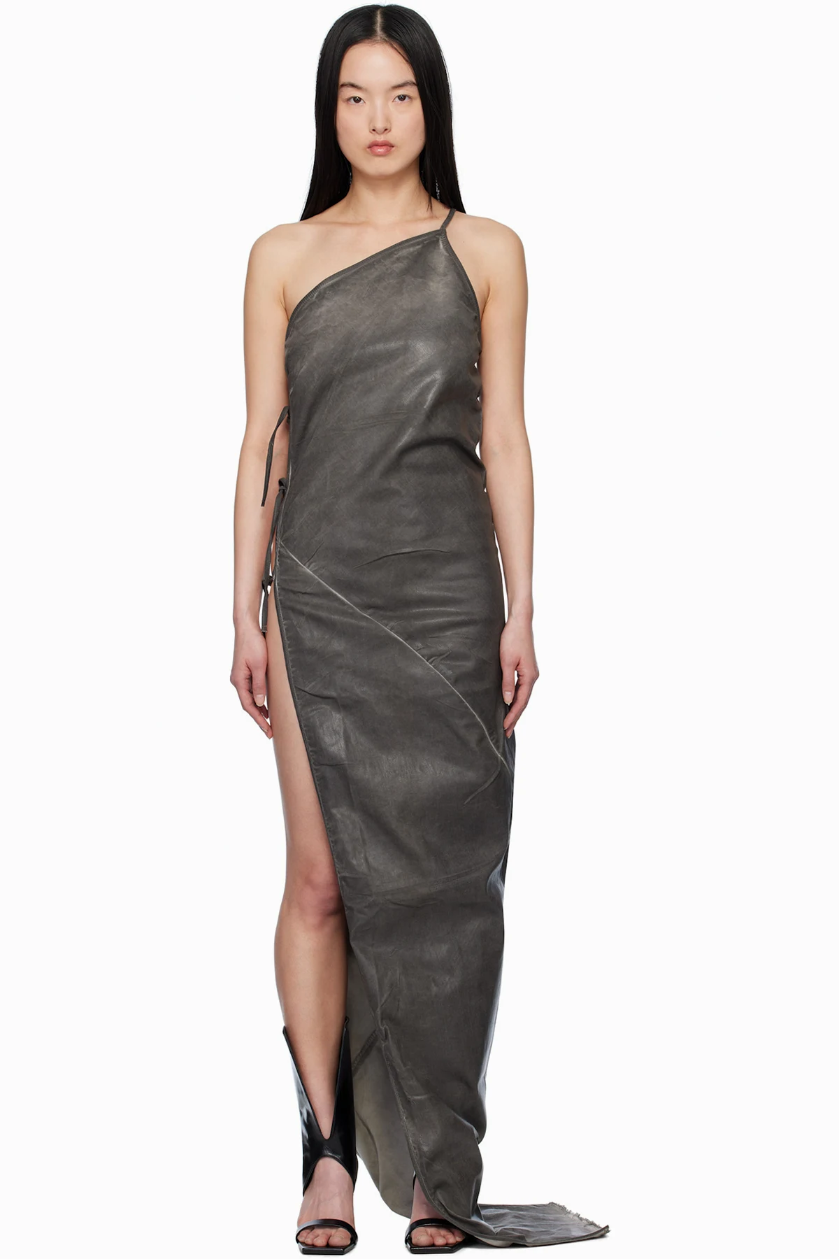 Gray Overdyed Taco Maxi Dress