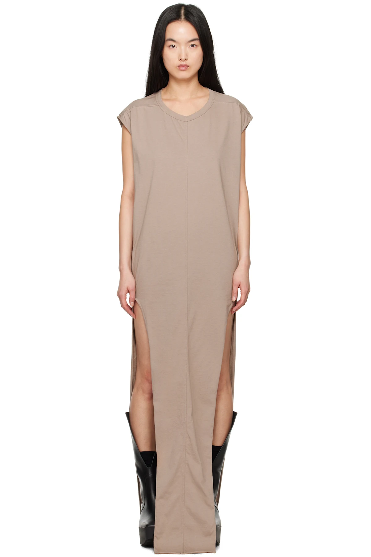 Taupe Hollywood Arrowhead Maxi Dress