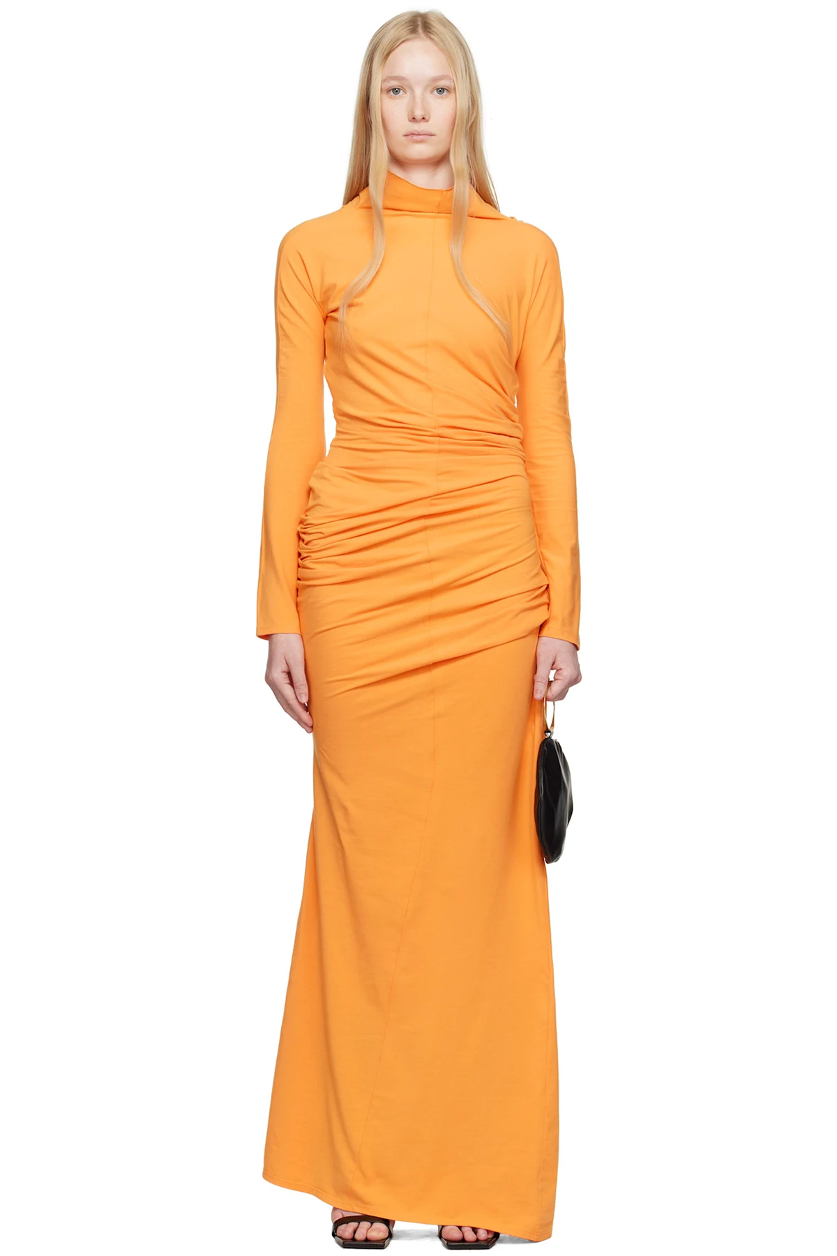 Orange Twist Maxi Dress