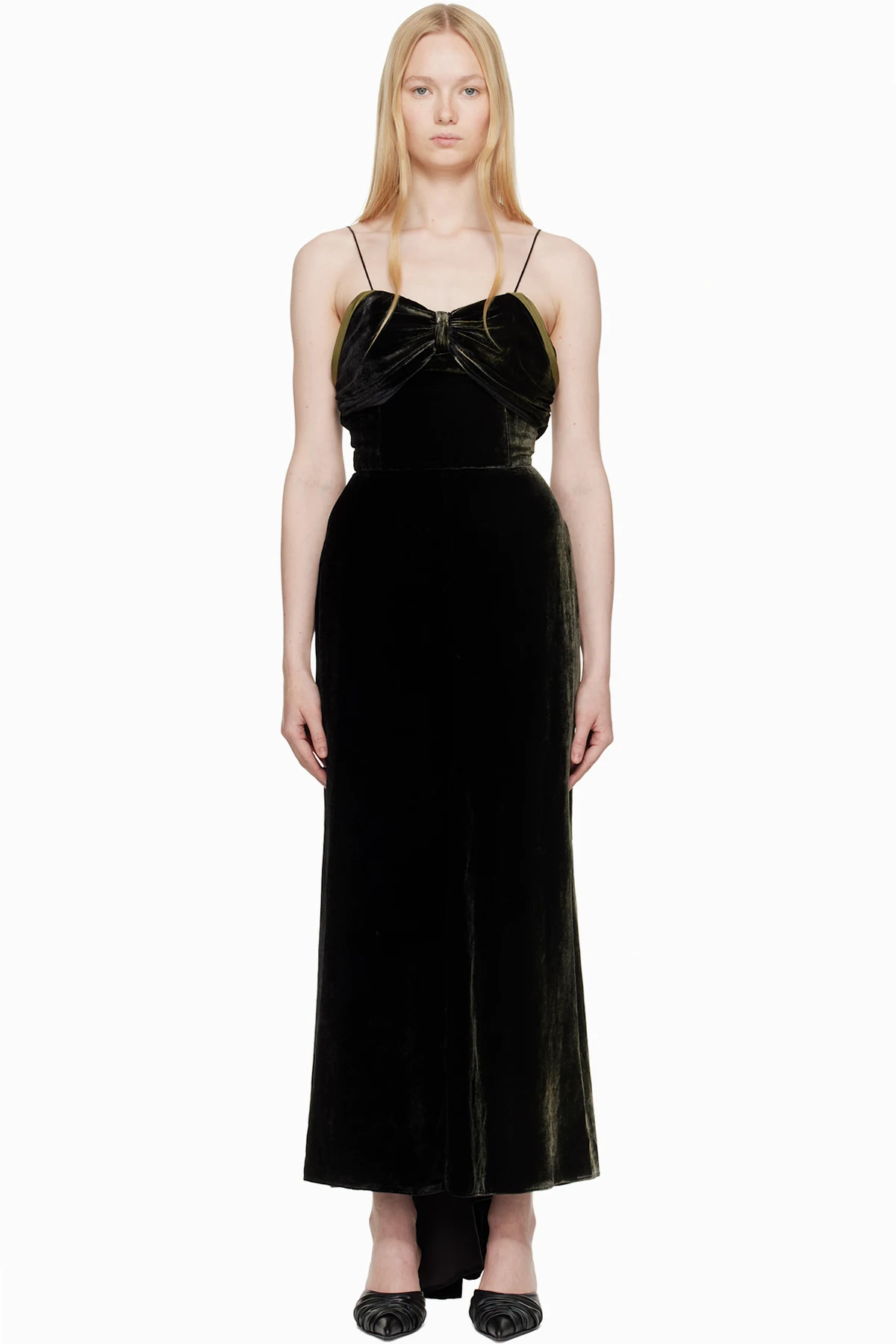 Black Silk Maxi Dress