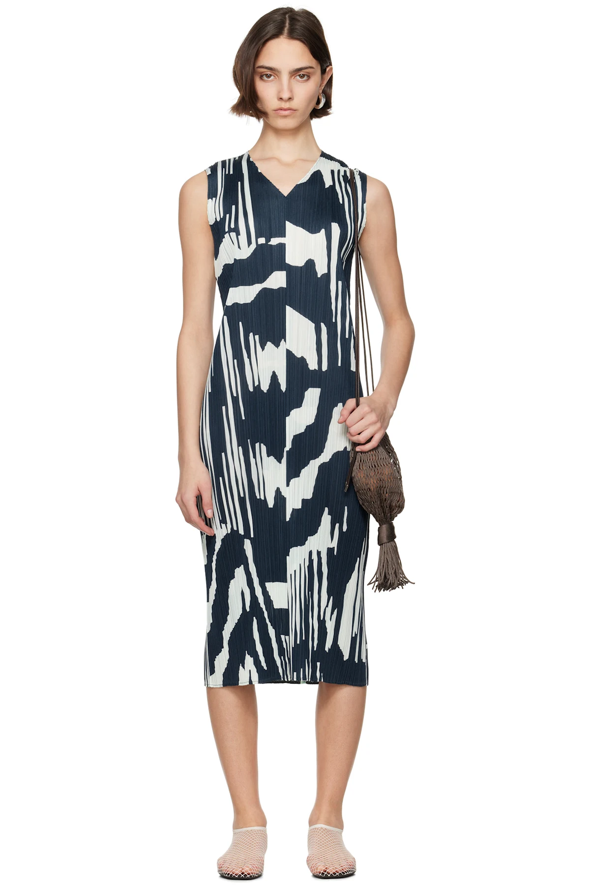 Navy & Green Refraction Maxi Dress