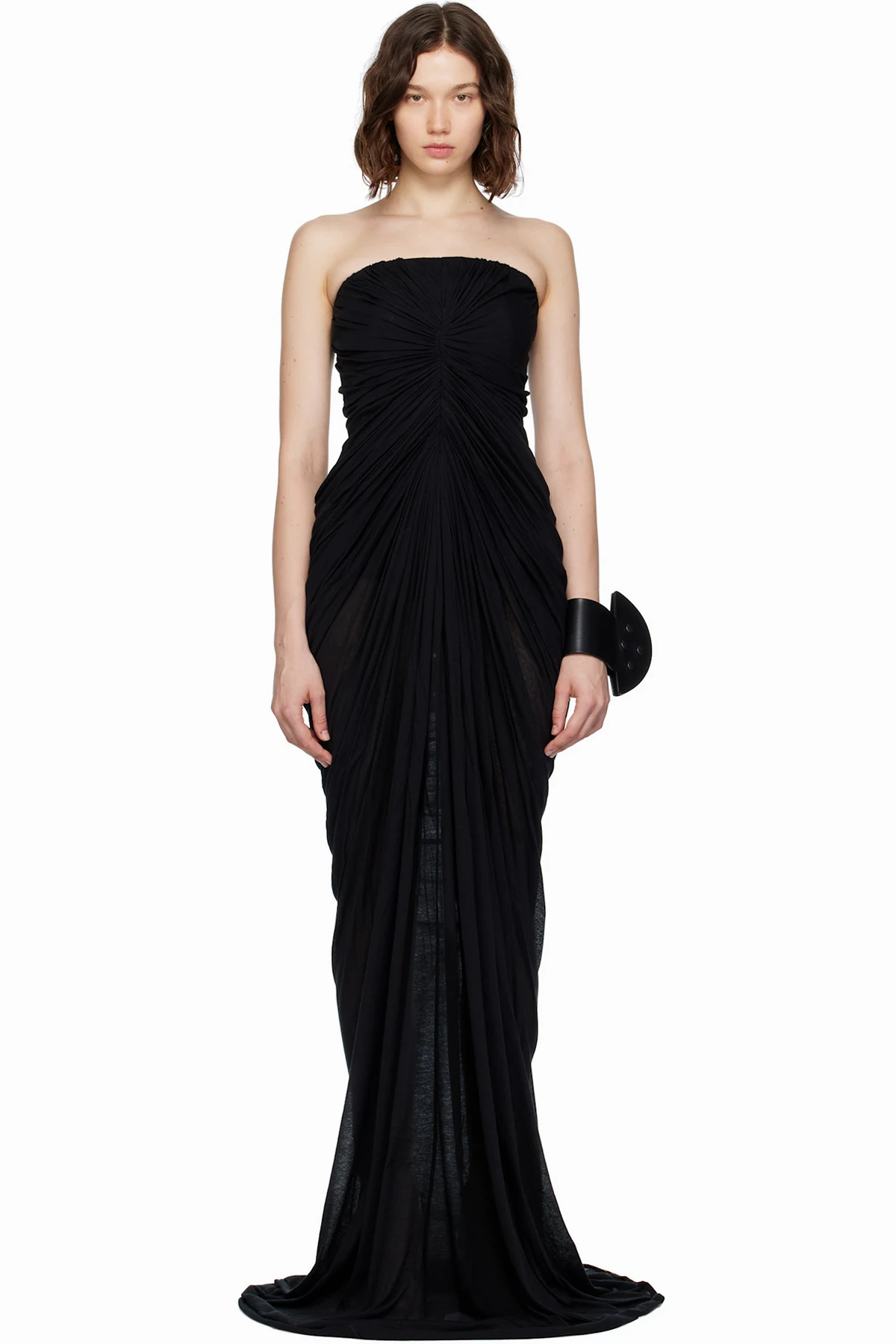 Black Concordians Bustier Unstable Maxi Dress