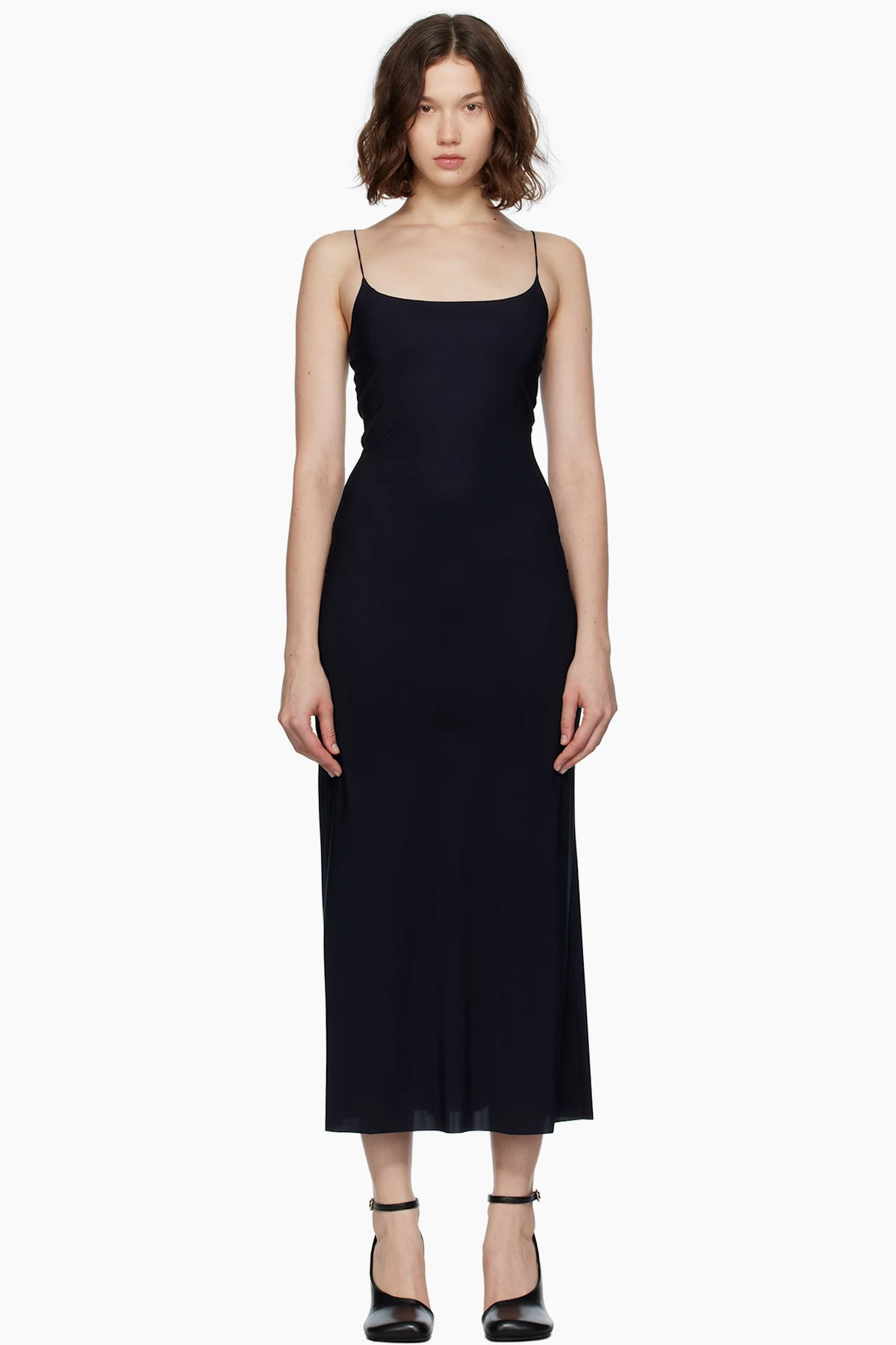 Black Slip Maxi Dress