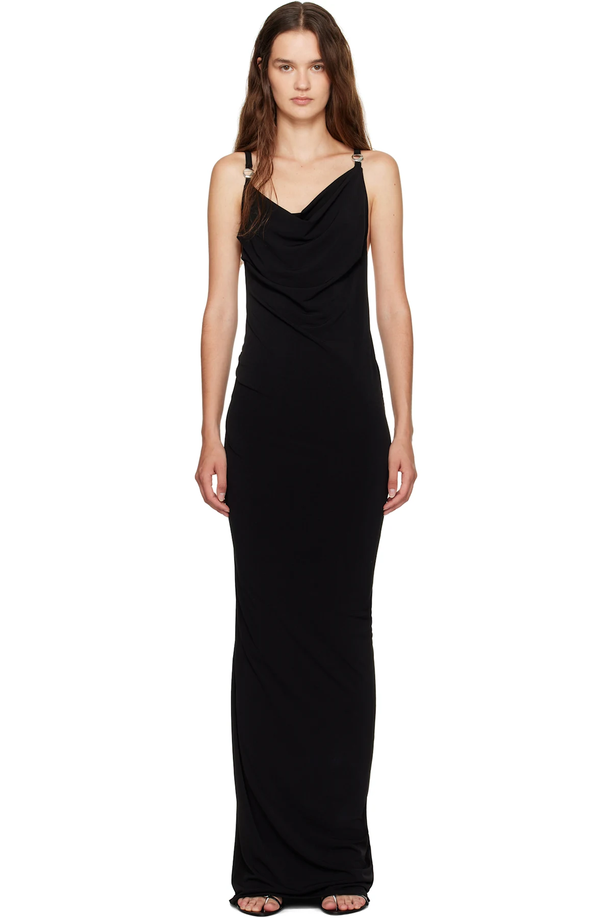 Black Logo Maxi Dress