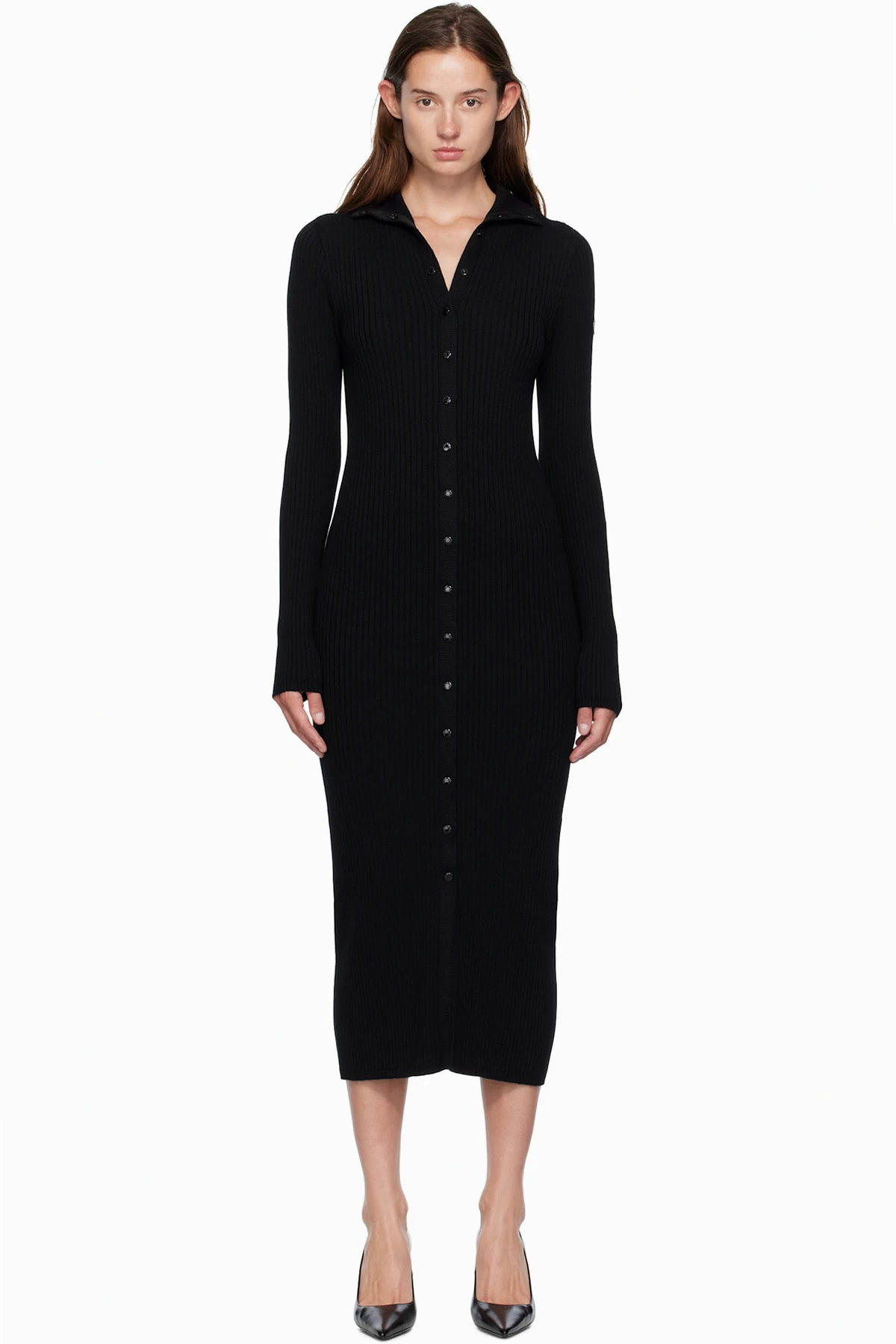 Moncler x EE72 Black Abito Maxi Dress