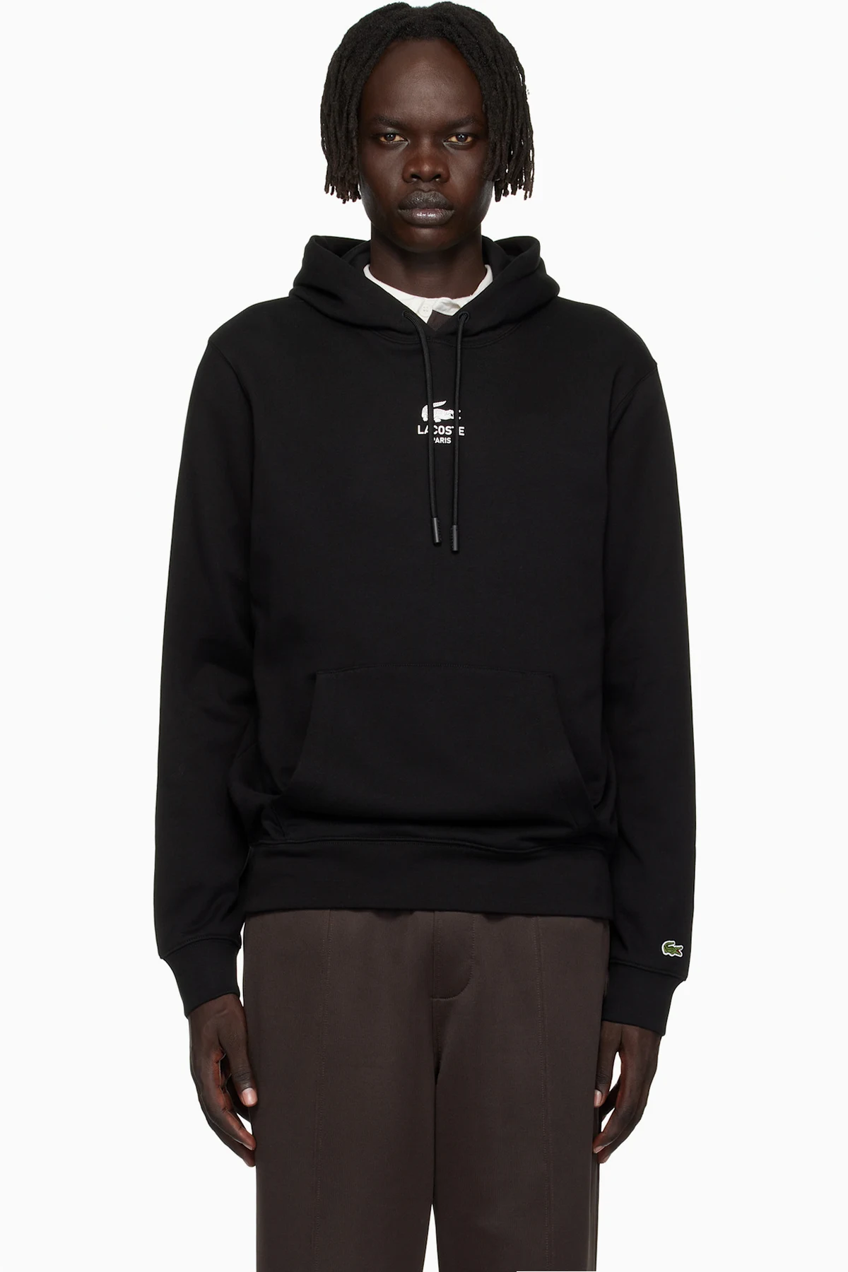 Black Print Hoodie